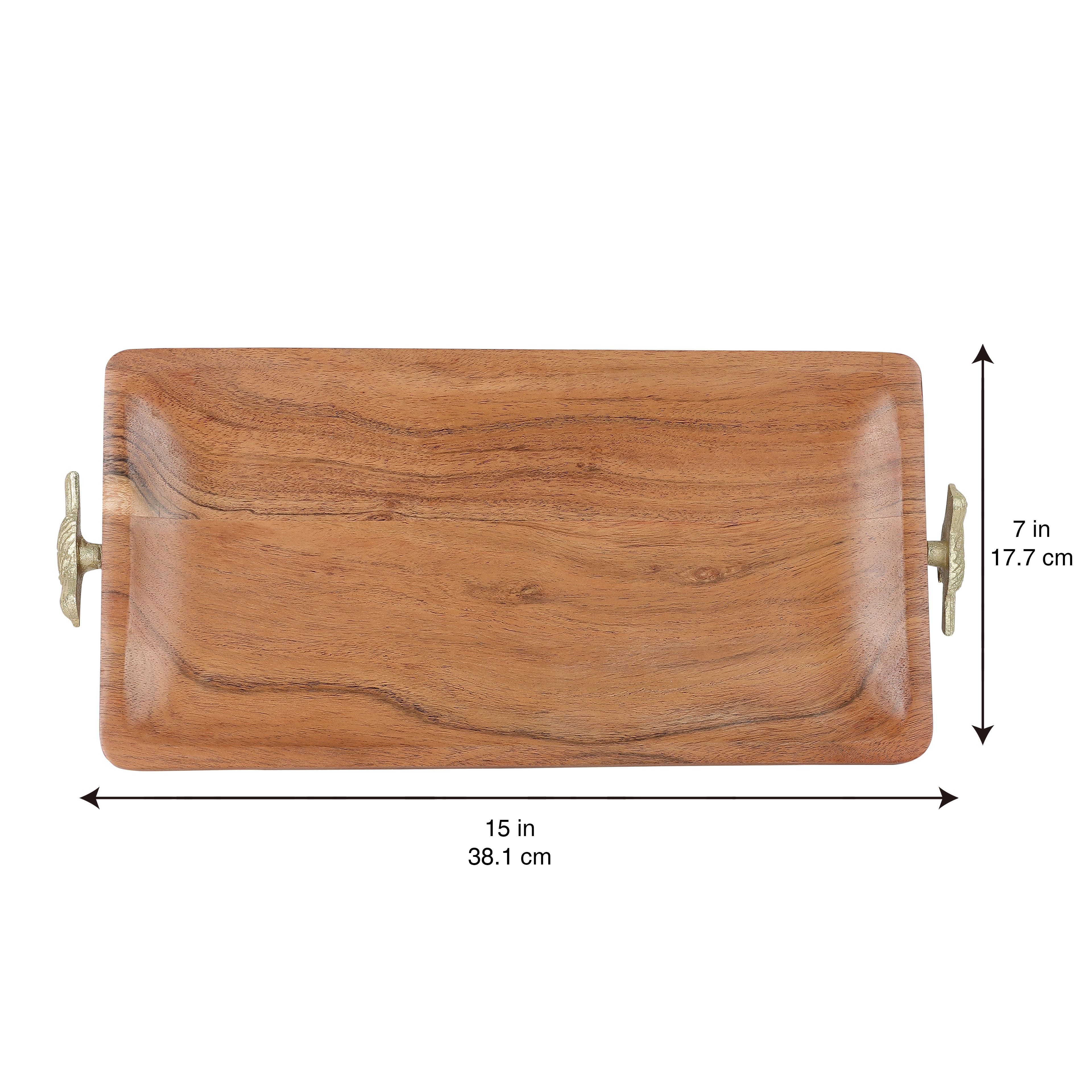 15&#x22; Wood Tabletop Tray by Ashland&#xAE;