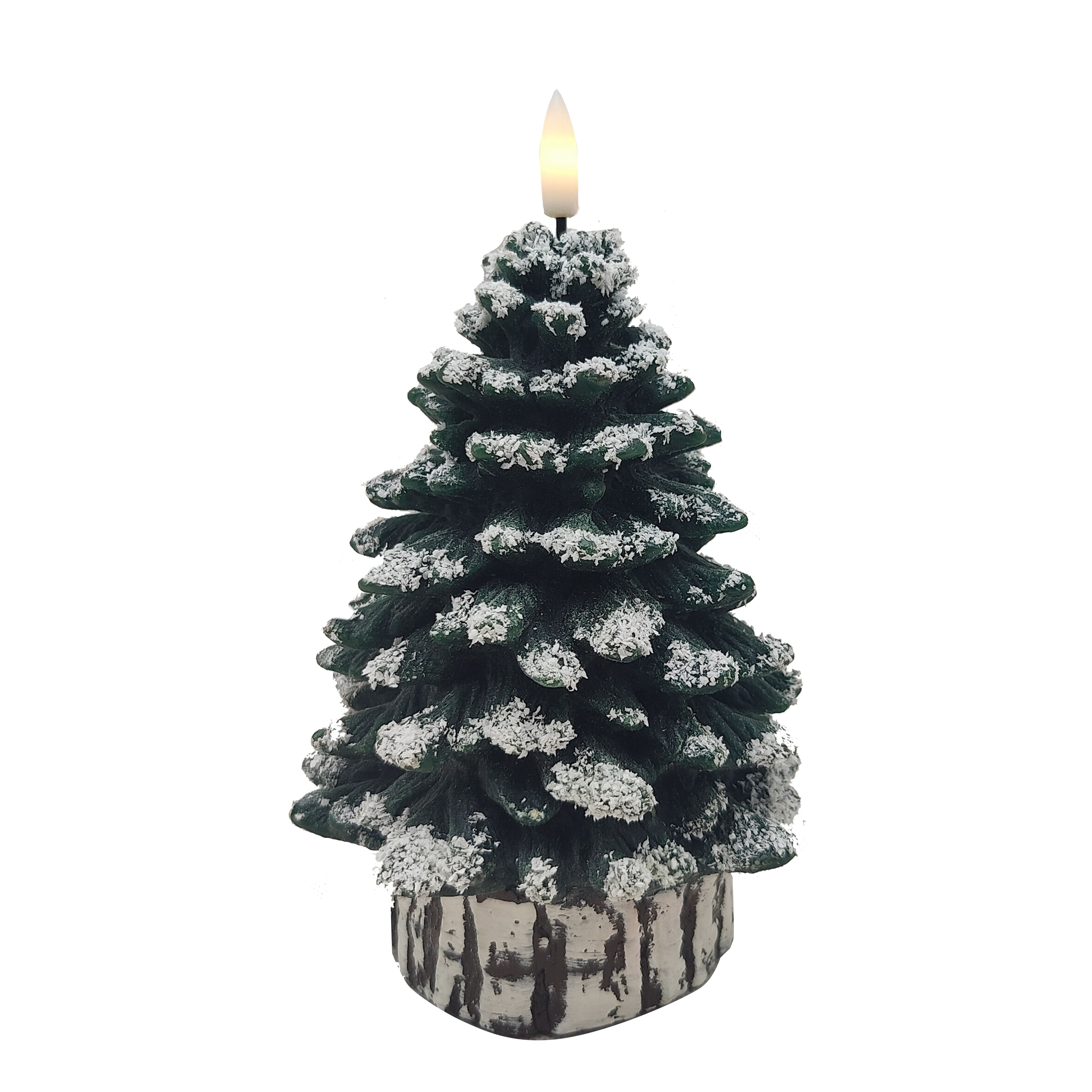 6&#x22; Green Christmas Tree LED Wax Candle by Ashland&#xAE;