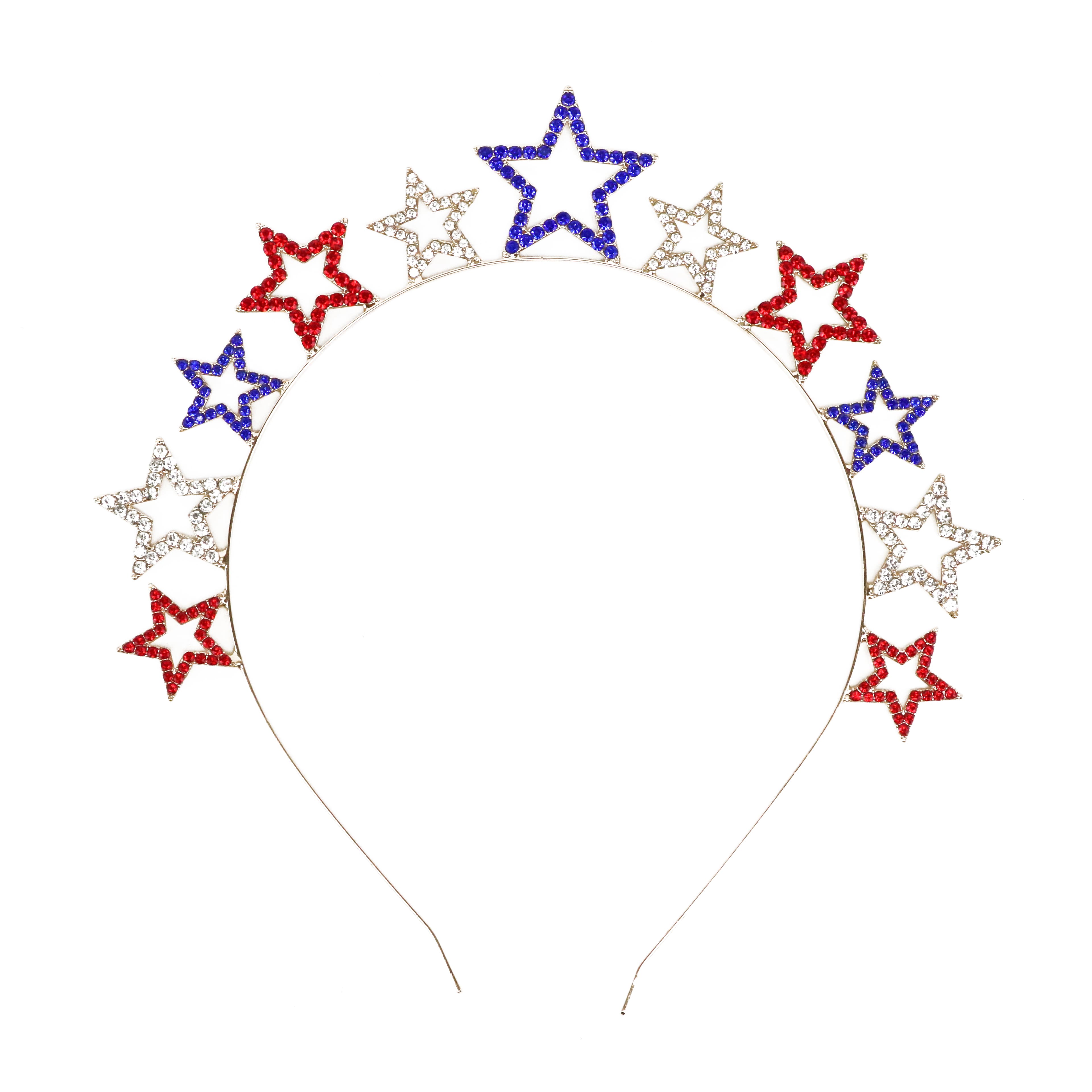 Patriotic Faux Gemstone-Studded Star Headband by Celebrate It&#x2122;