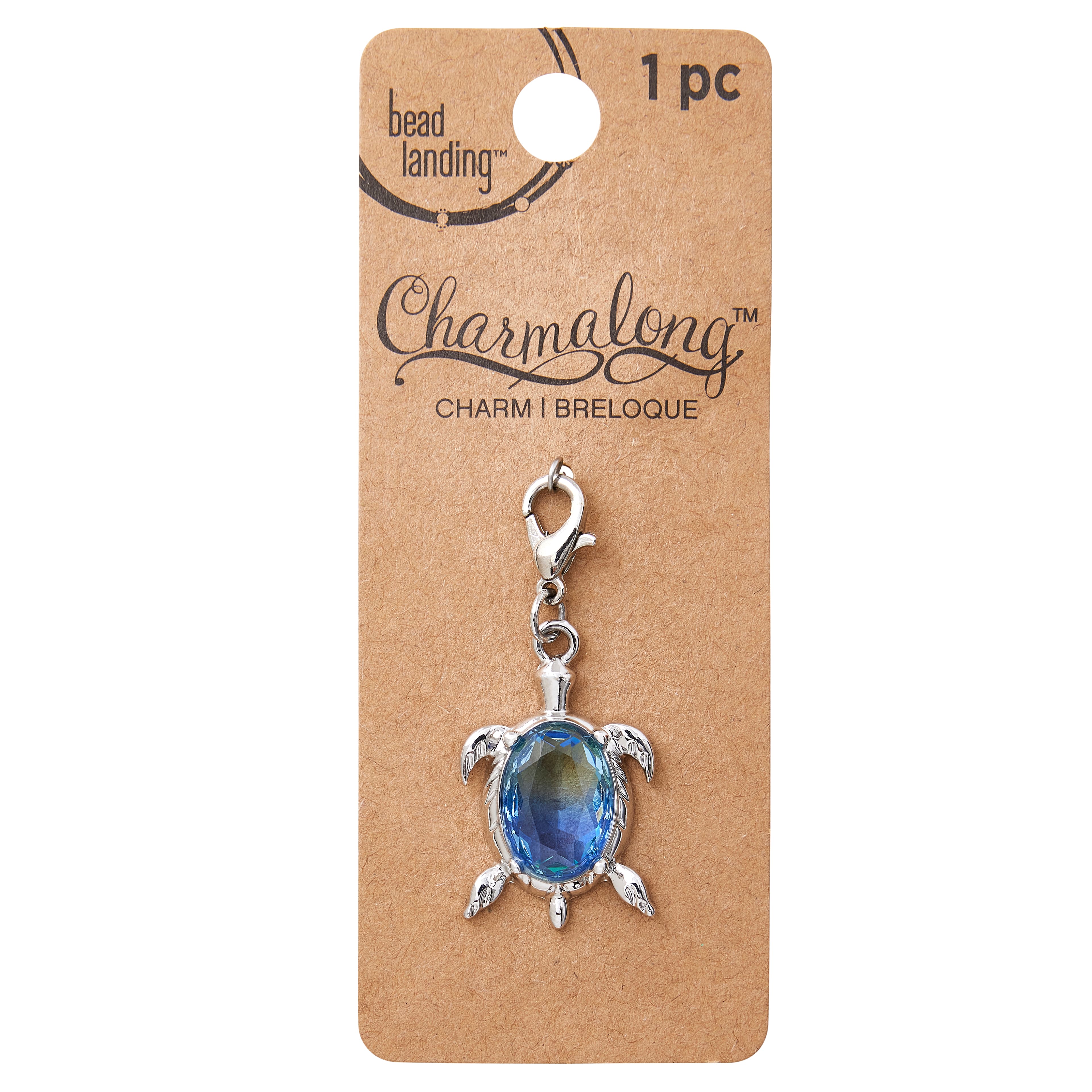 12 Pack: Charmalong™ Rhodium Tortoise Charm by Bead Landing™