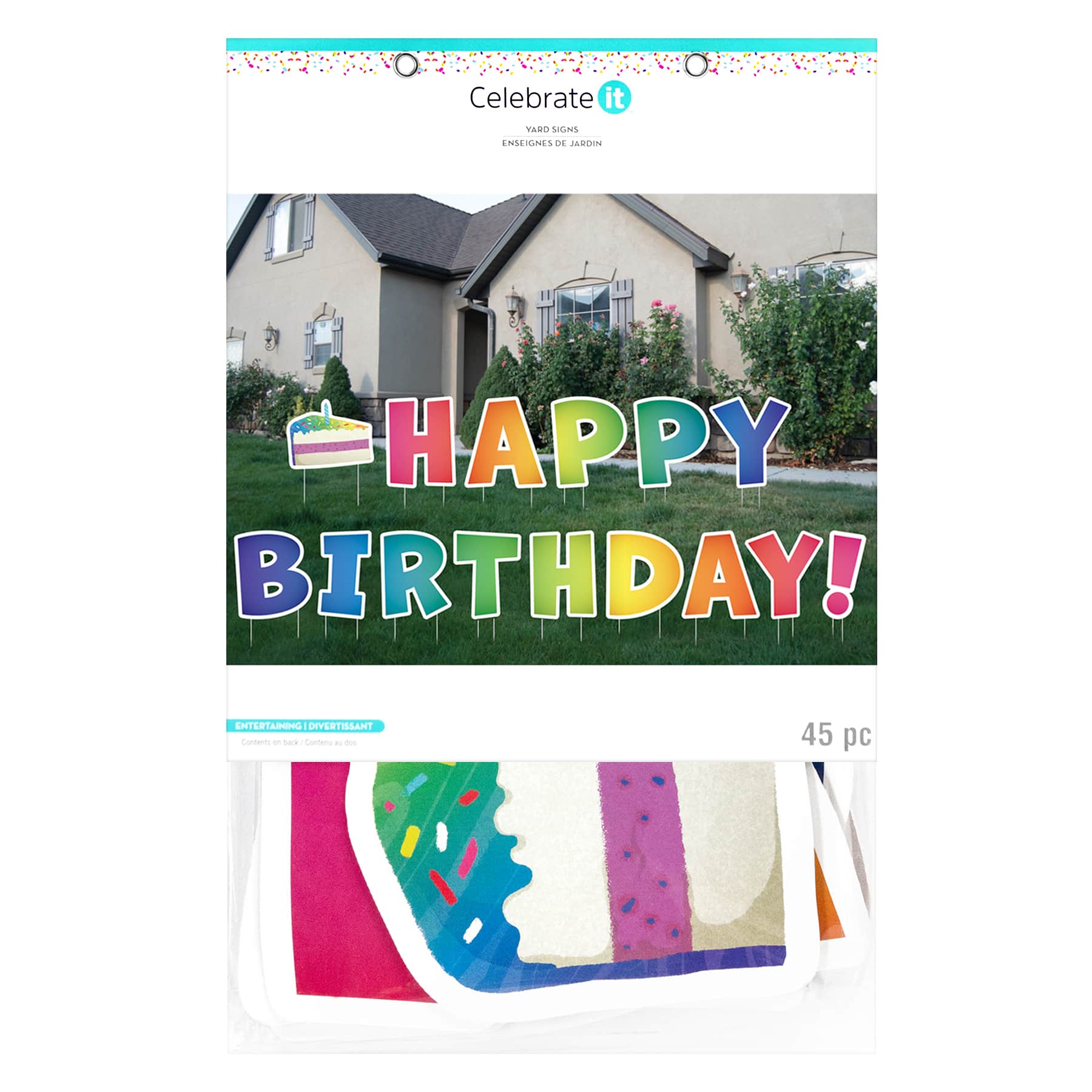 Rainbow Happy Birthday Yard Sign by Celebrate It&#x2122;