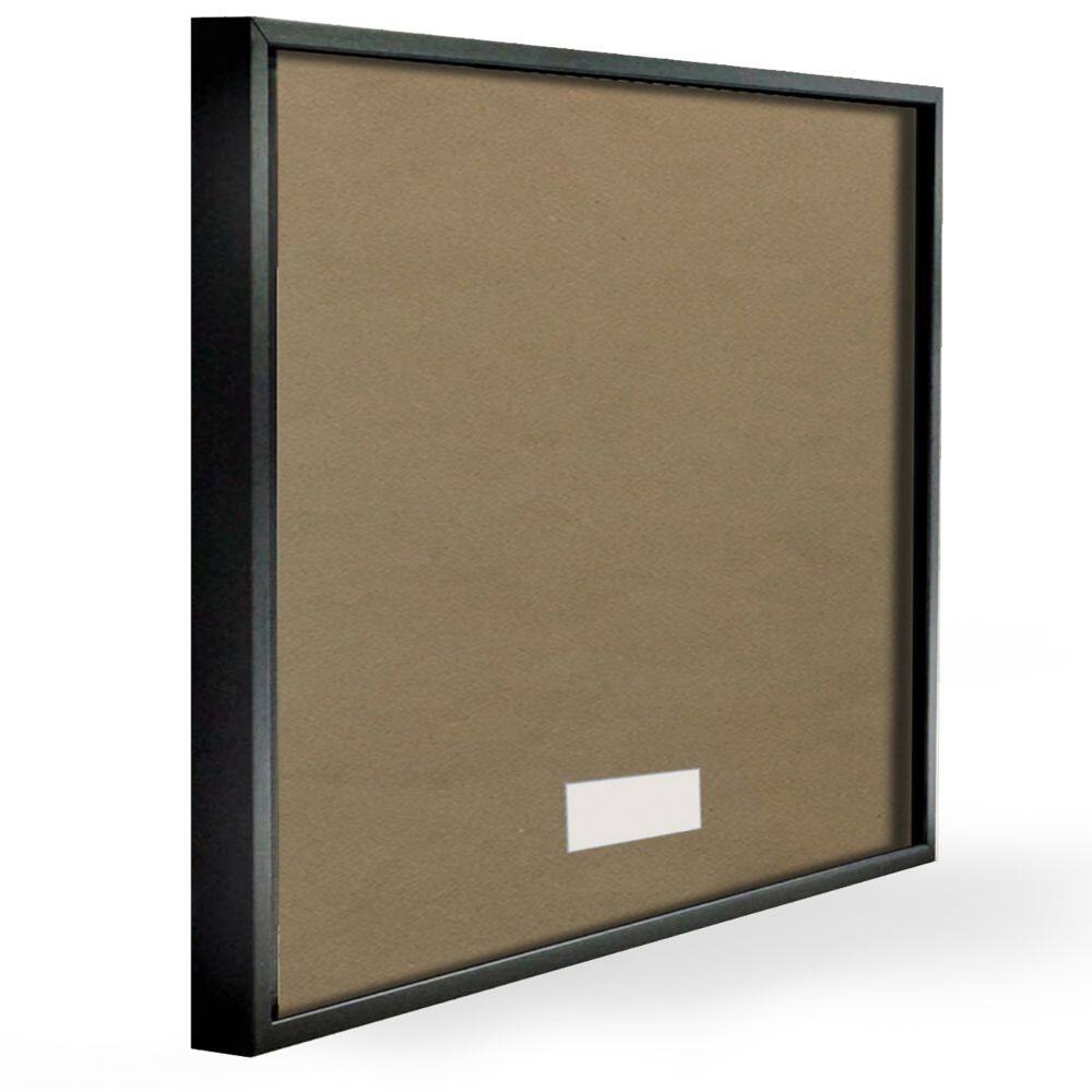 Stupell Industries Luxe Toilet Paper over Geometric Tile Black Framed Wall Art