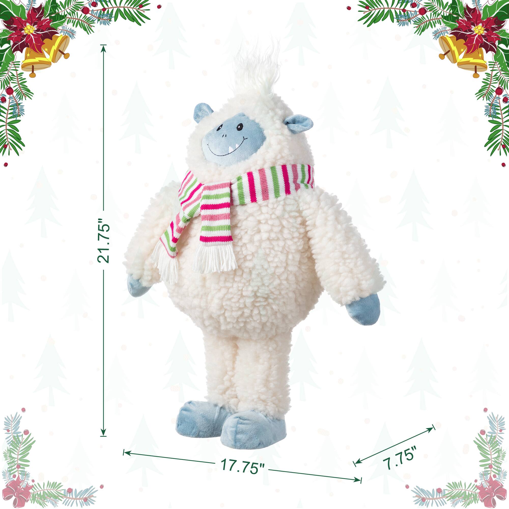 Glitzhome® 22"H Christmas Fabric Standing Yeti