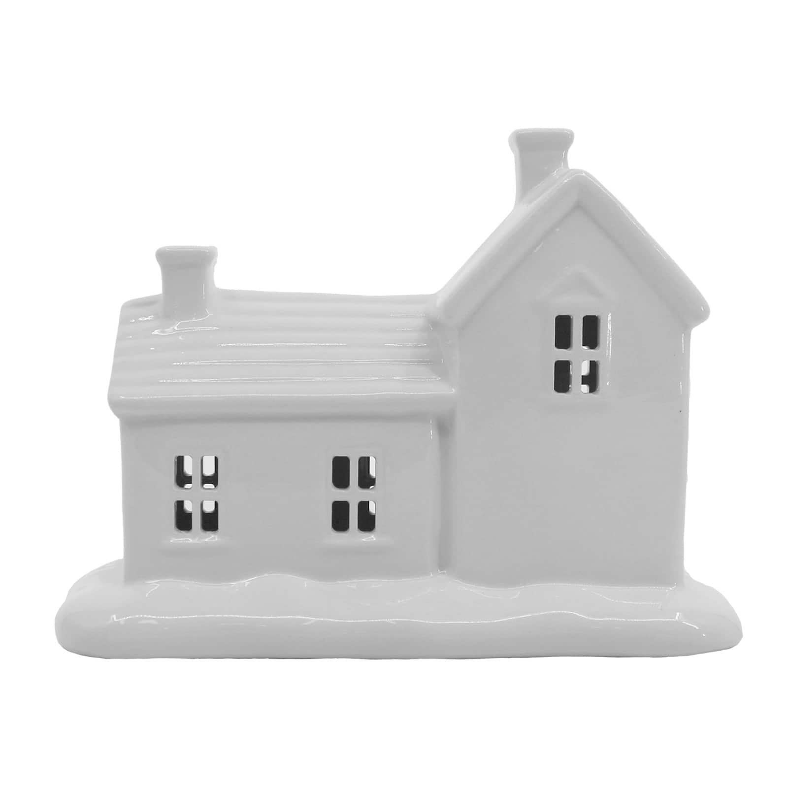 7.7&#x22; Pre-Lit Ceramic House Decoration by Ashland&#xAE;