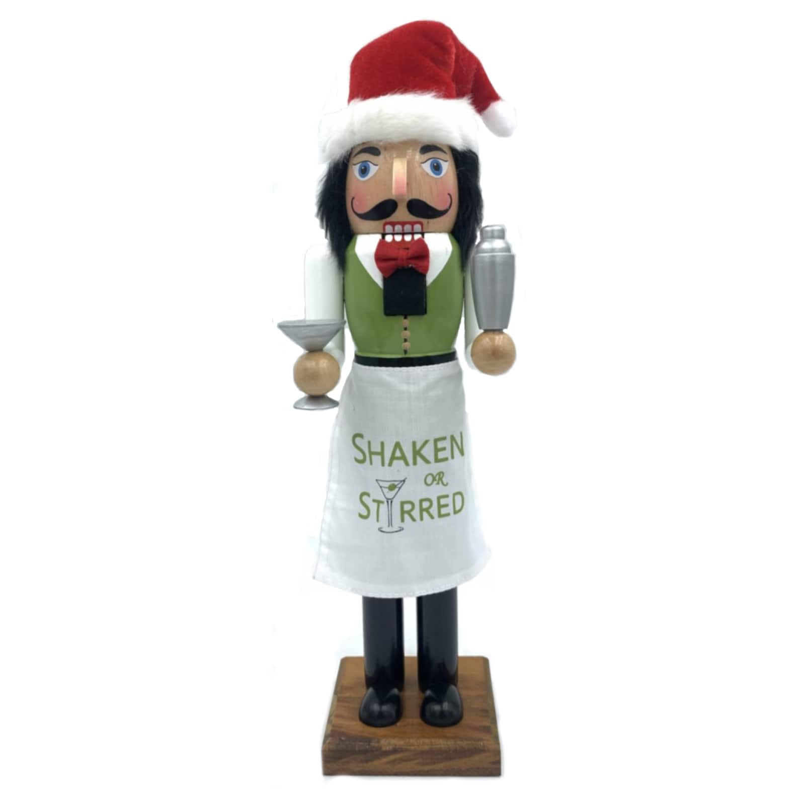 Santa&#x27;s Workshop 14&#x22; Shaken or Stirred Nutcracker