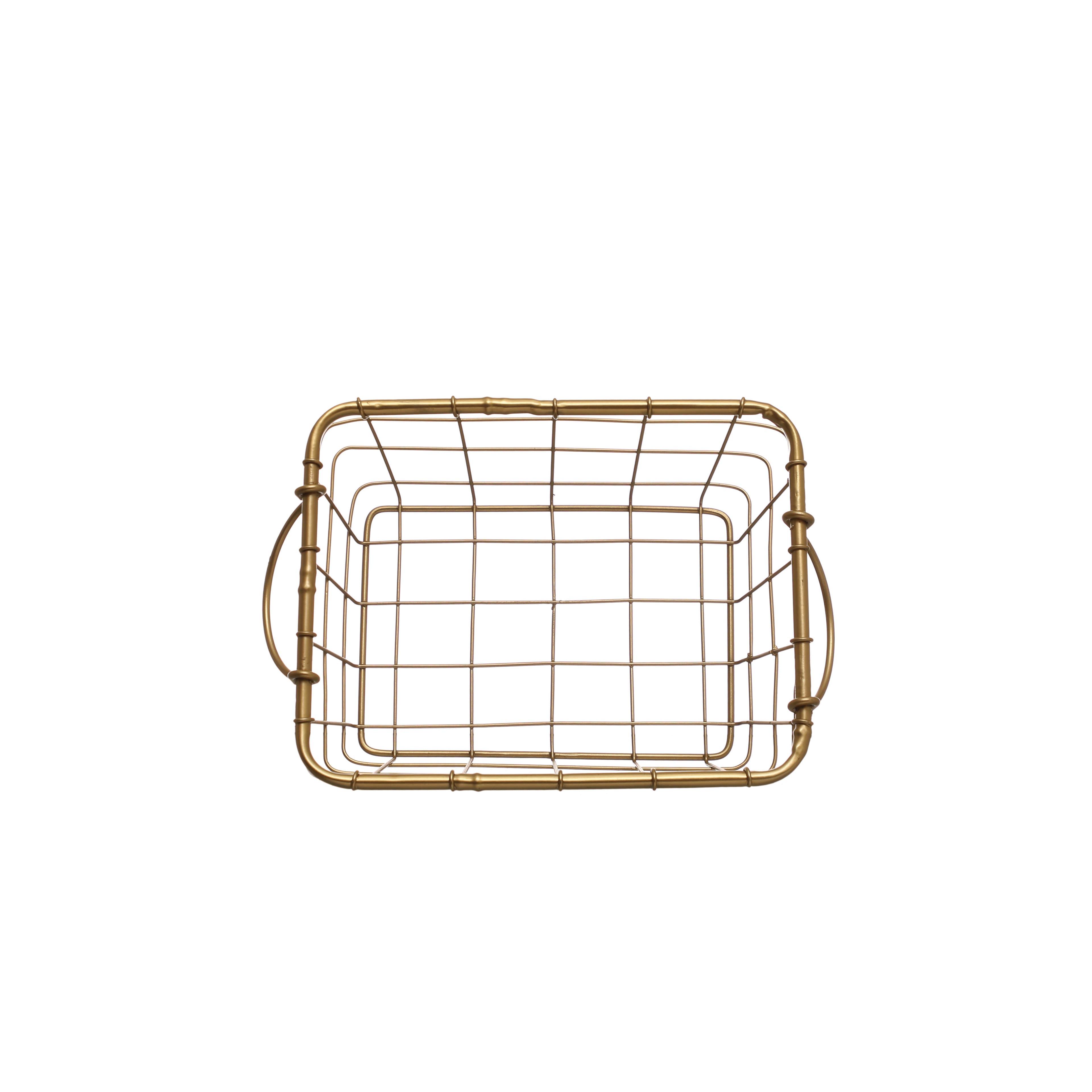 Small Gold Wire Basket by Ashland&#xAE;