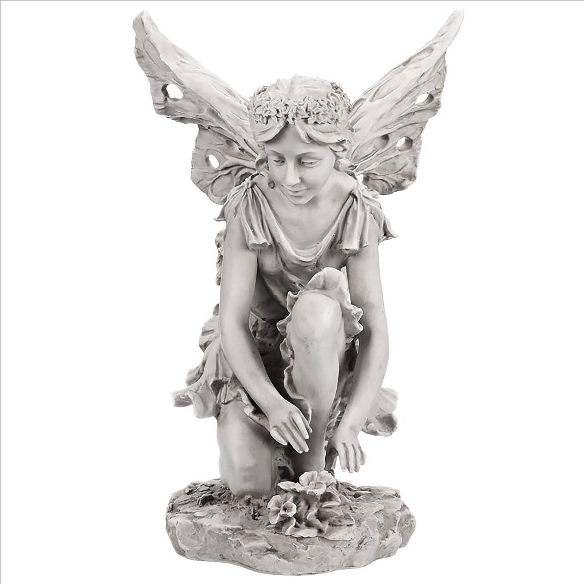 Design Toscano 17&#x22; Fiona the Flower Fairy Sculpture