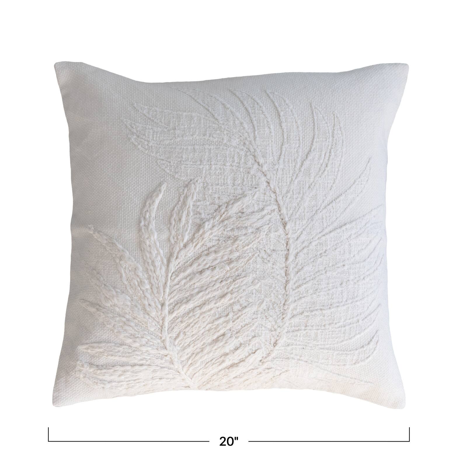 Hello Honey® Natural Botanical Embroidery Pillow Cover