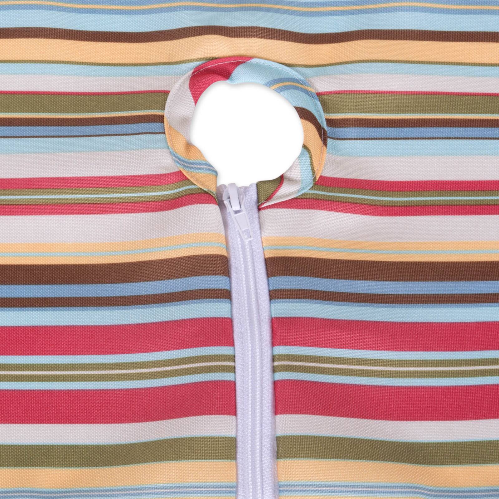 Summer Stripe Outdoor Table Runner With Zipper 14" x 72"