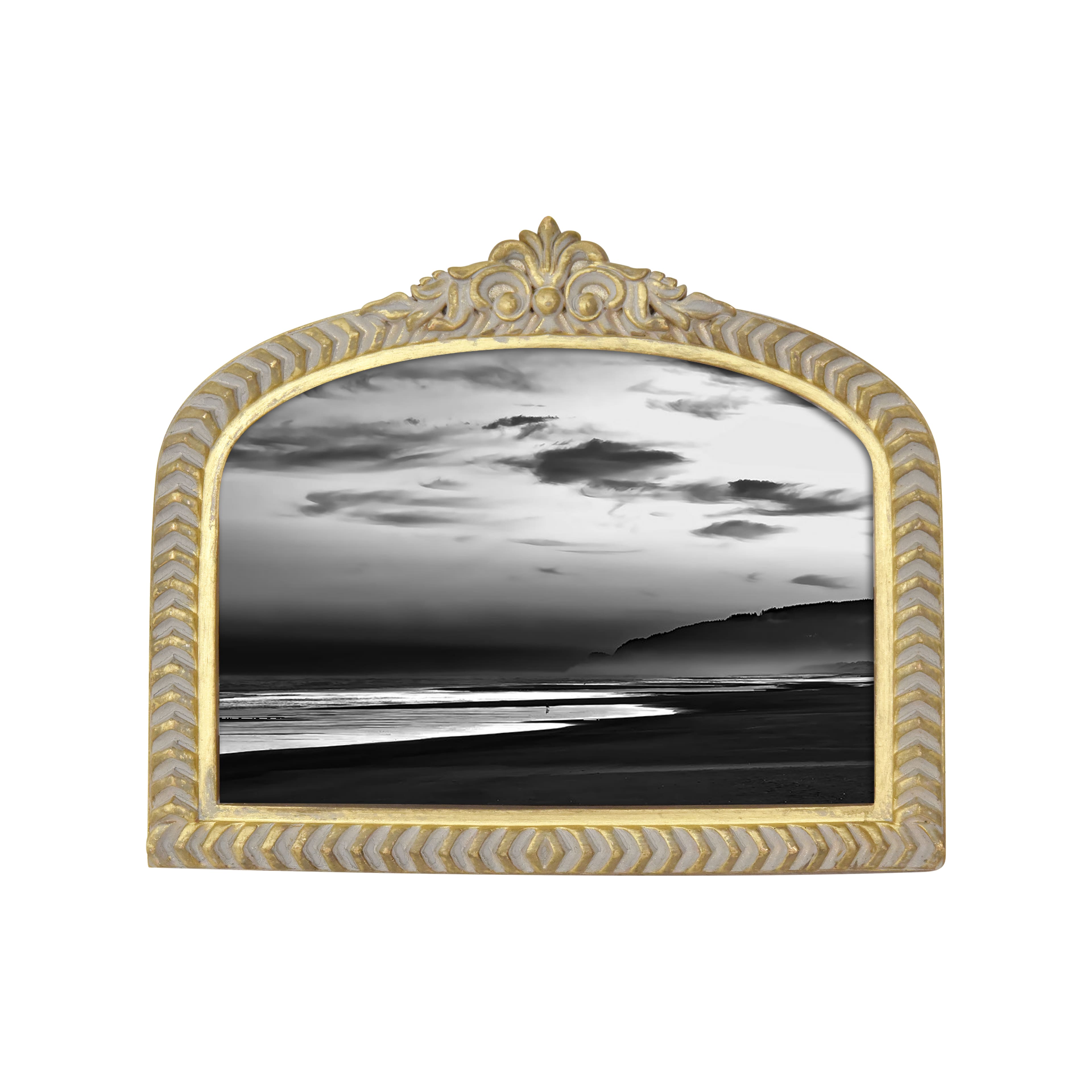 5&#x22; x 7&#x22; Gold Mantel Arch Tabletop Frame by Studio D&#xE9;cor&#xAE; Treasured Finds