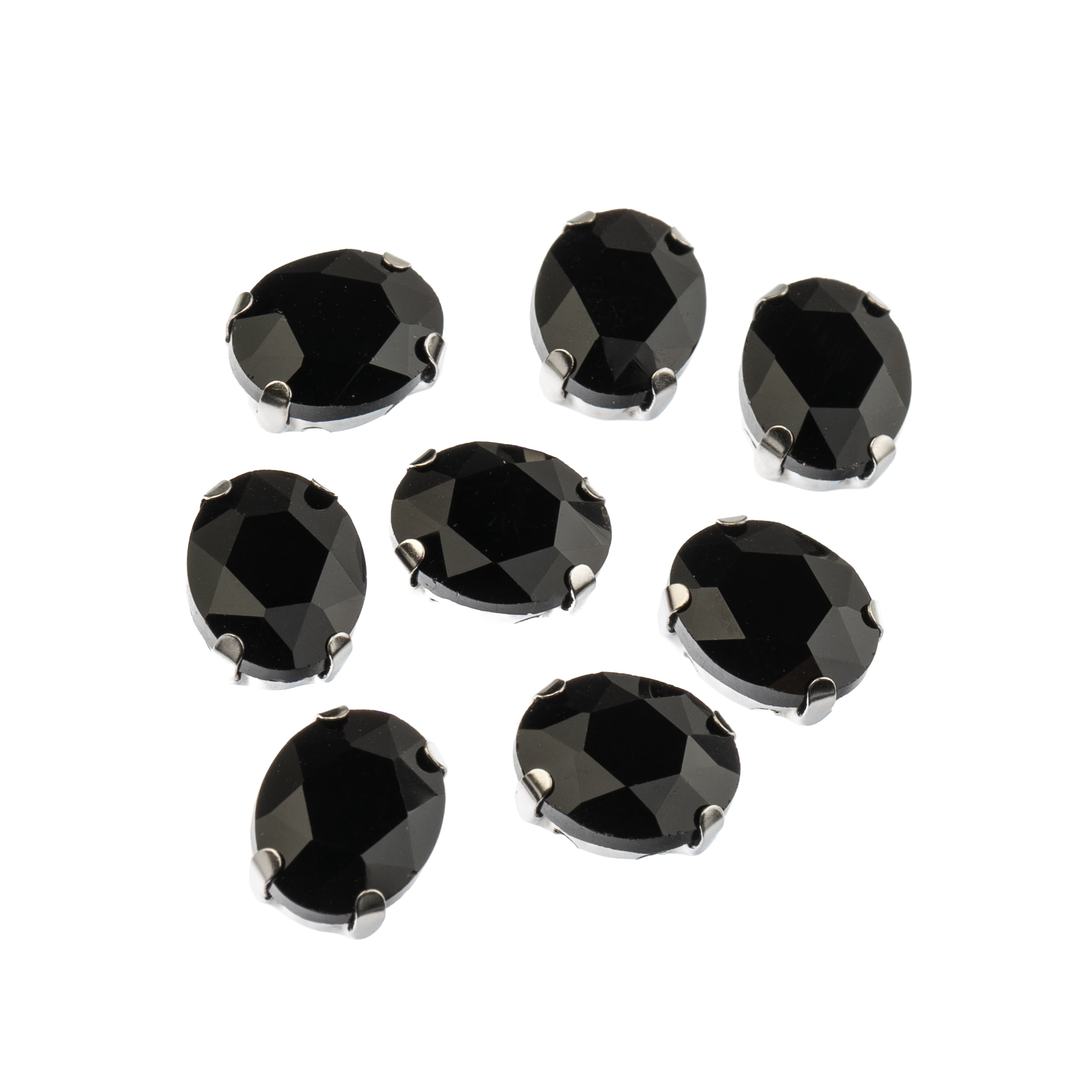 John Bead Crystal Lane 10mm Sew-On Rhinestones, 8ct.