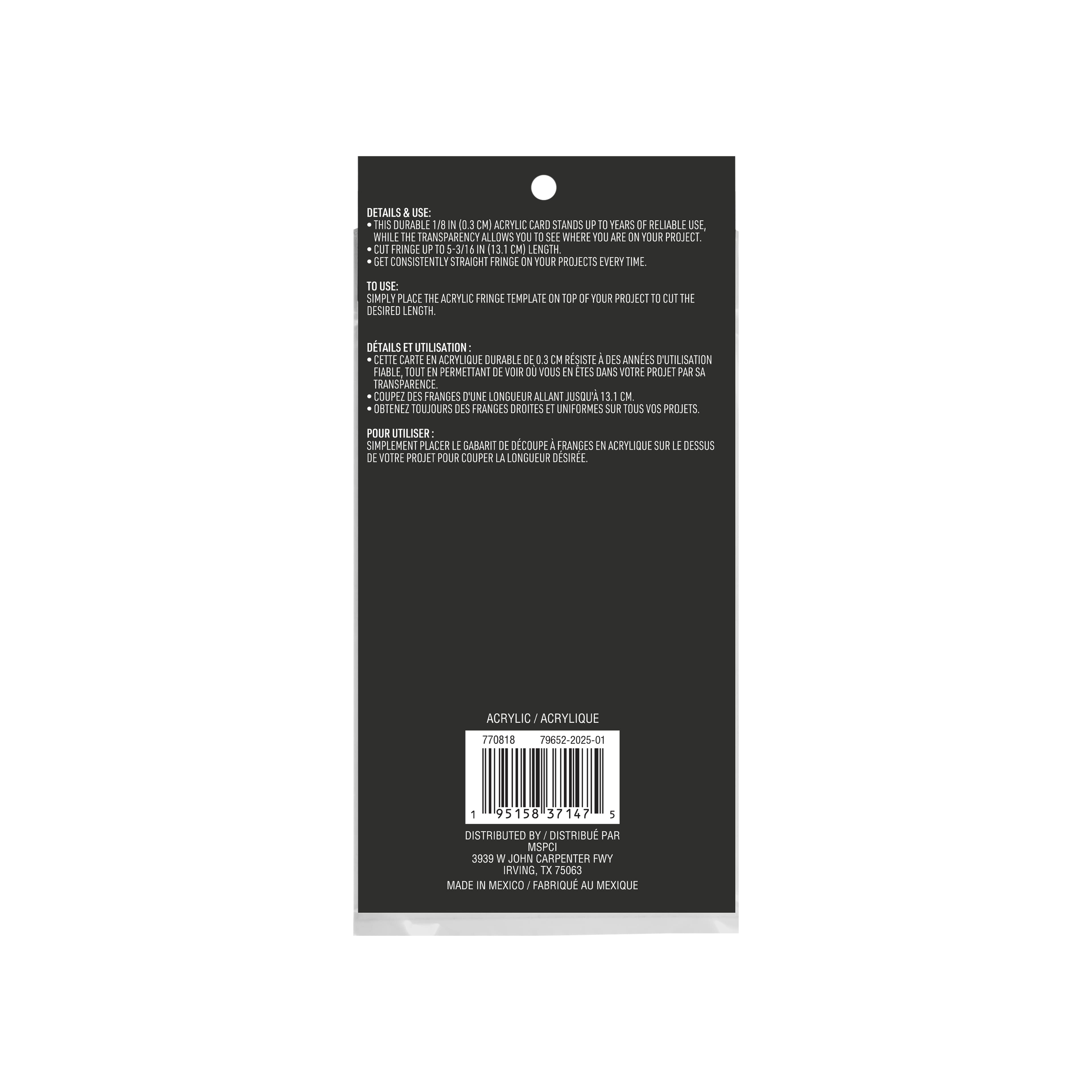 Fringe Template by Make Market&#xAE;