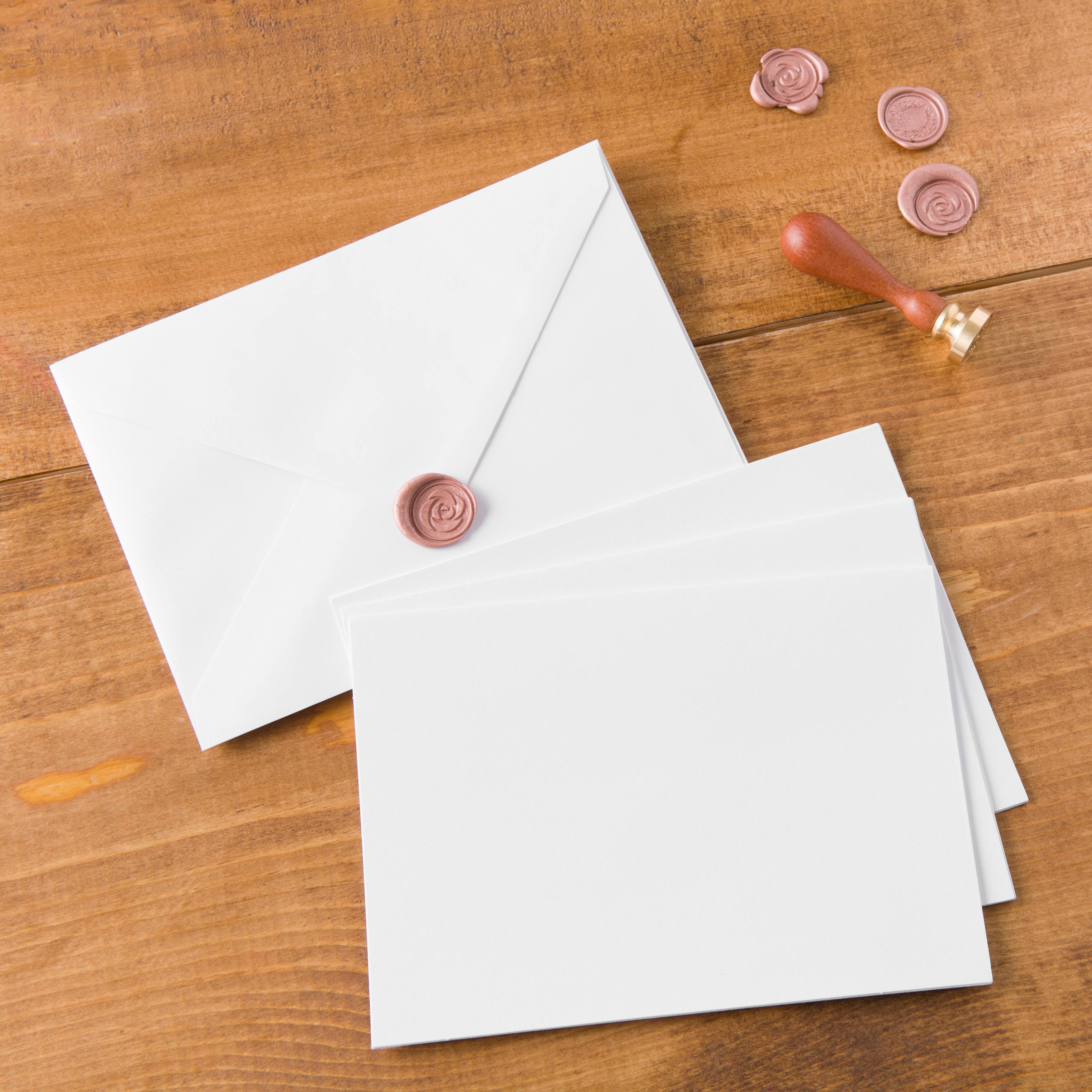 12 Packs: 10 ct. (120 total) 5" x 7" White Frame Cards & Envelopes by Recollections™