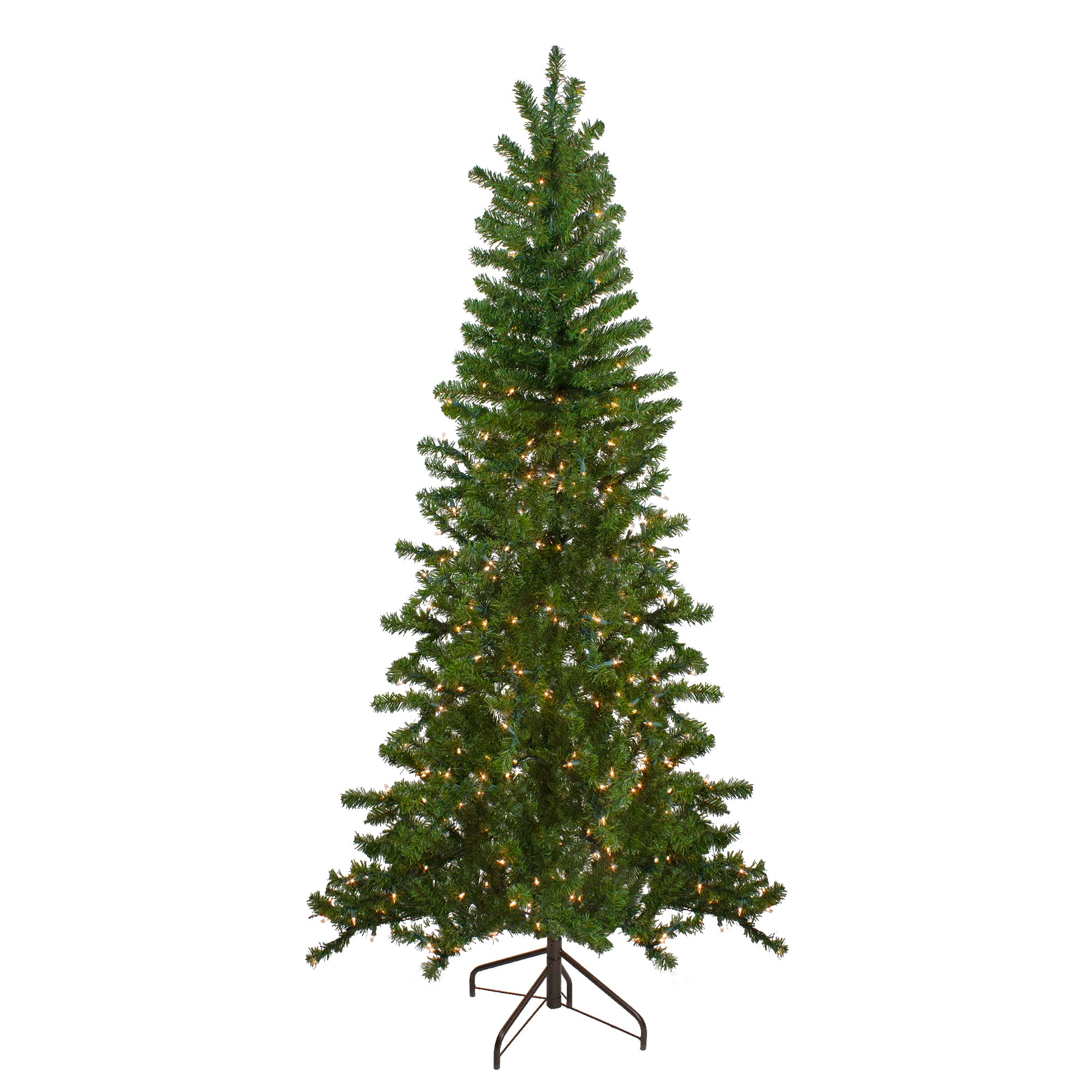 7.5ft. Pre-Lit Medium Canadian Pine Artificial Christmas Wall Tree, Clear Lights