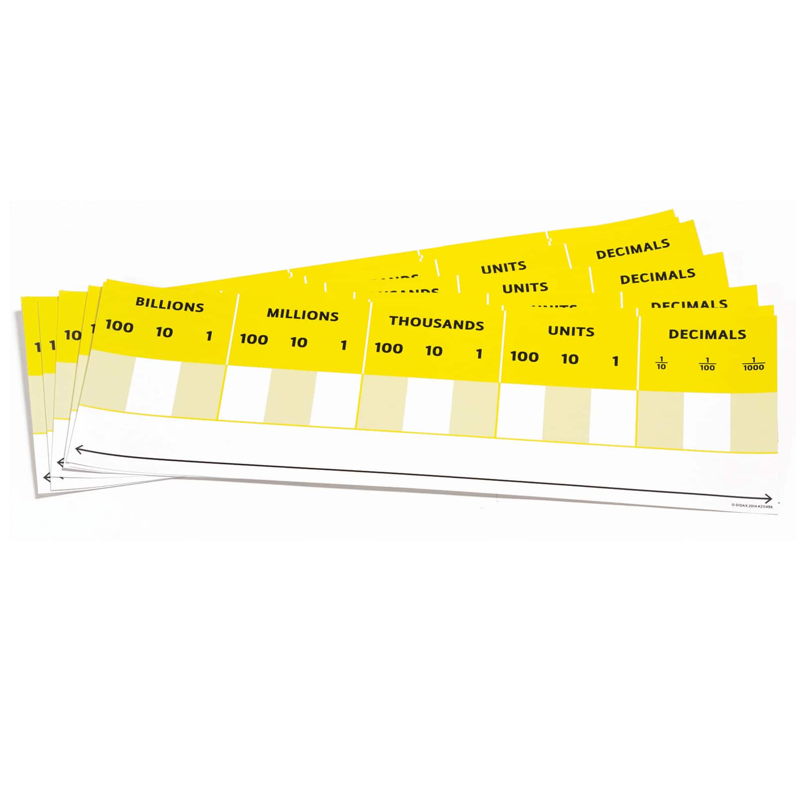 Didax Desktop Place Value Cards, 10ct.