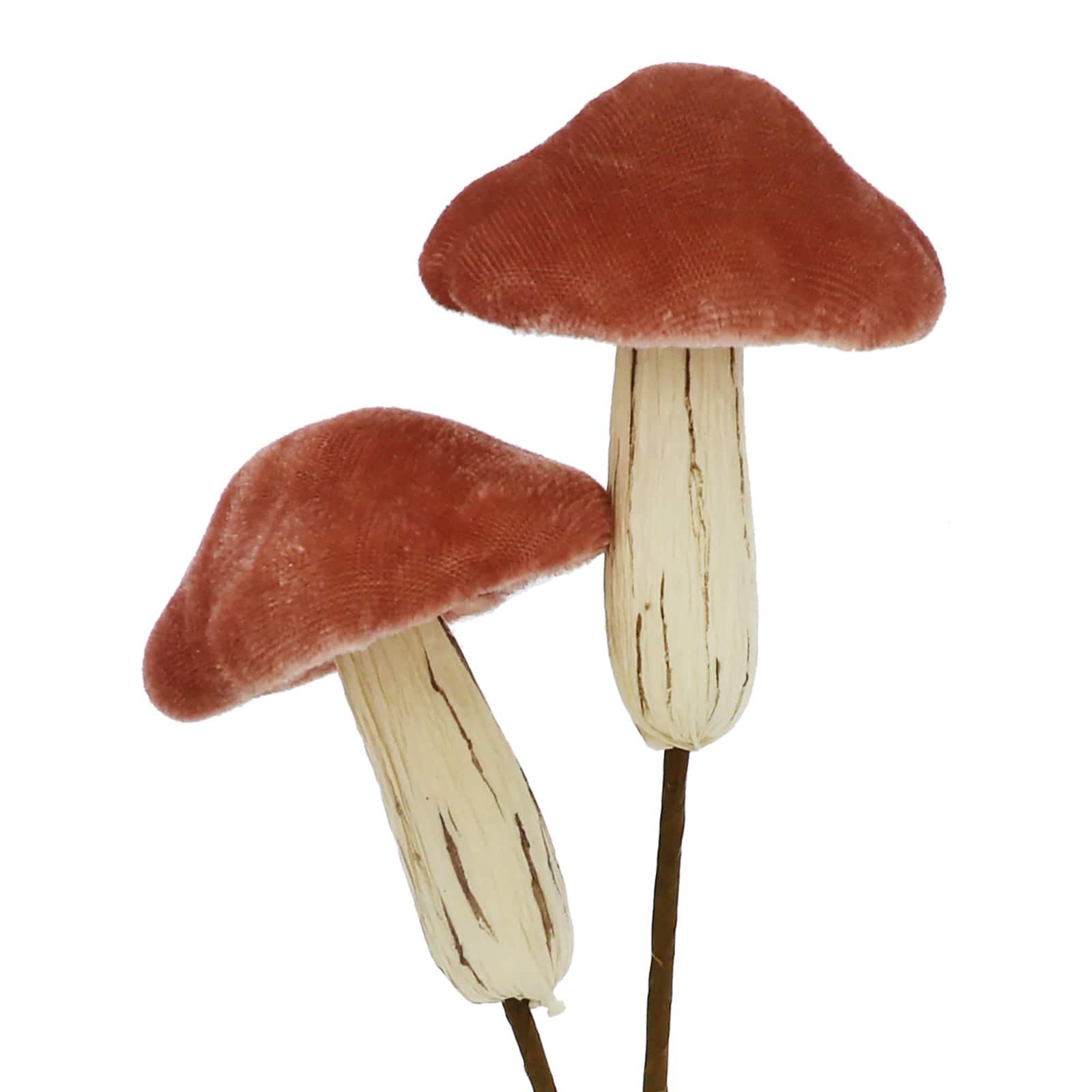 11.5&#x22; Pink Velvet Mushroom Pick by Ashland&#xAE;