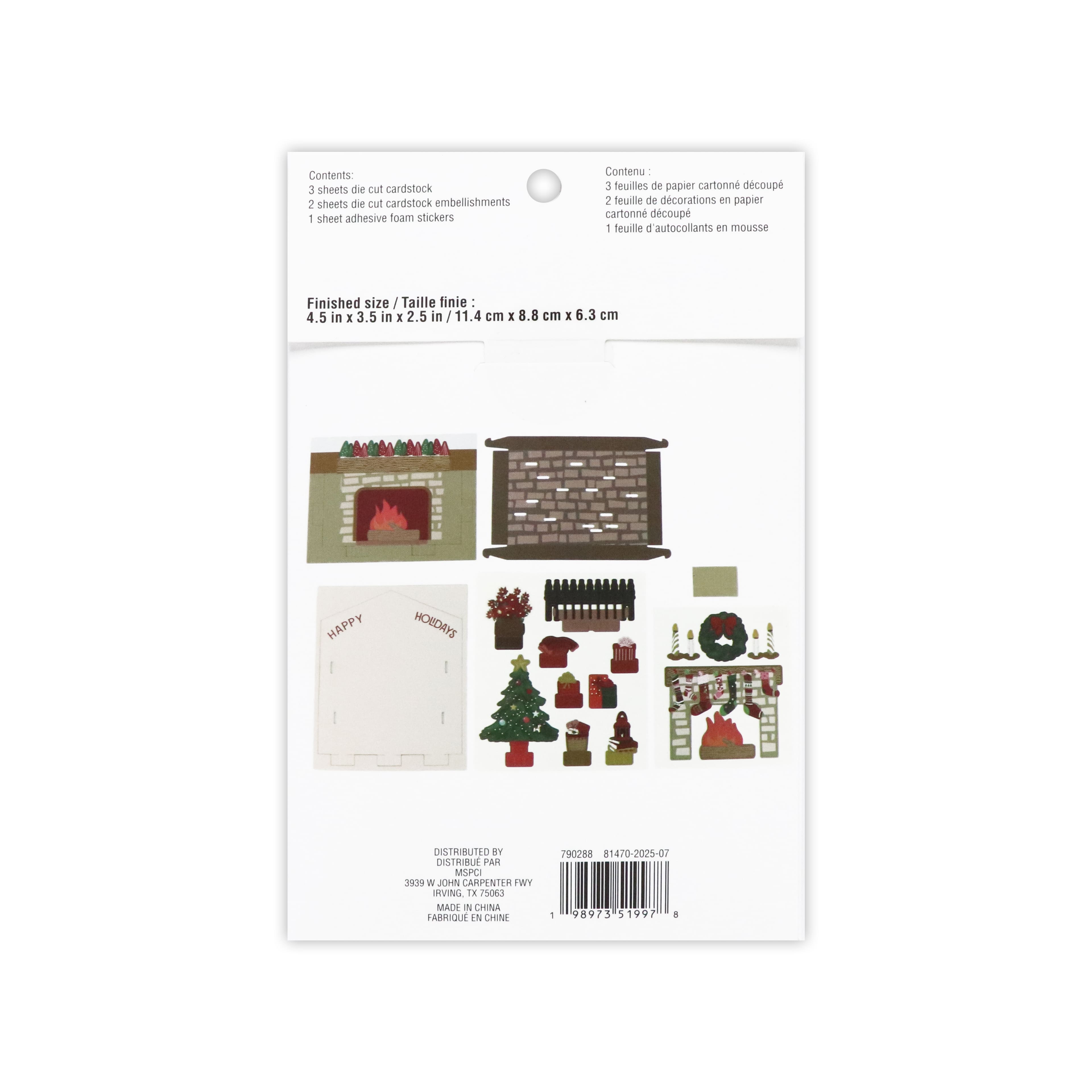 Fireplace Paper Diorama Kit by Recollections&#x2122;