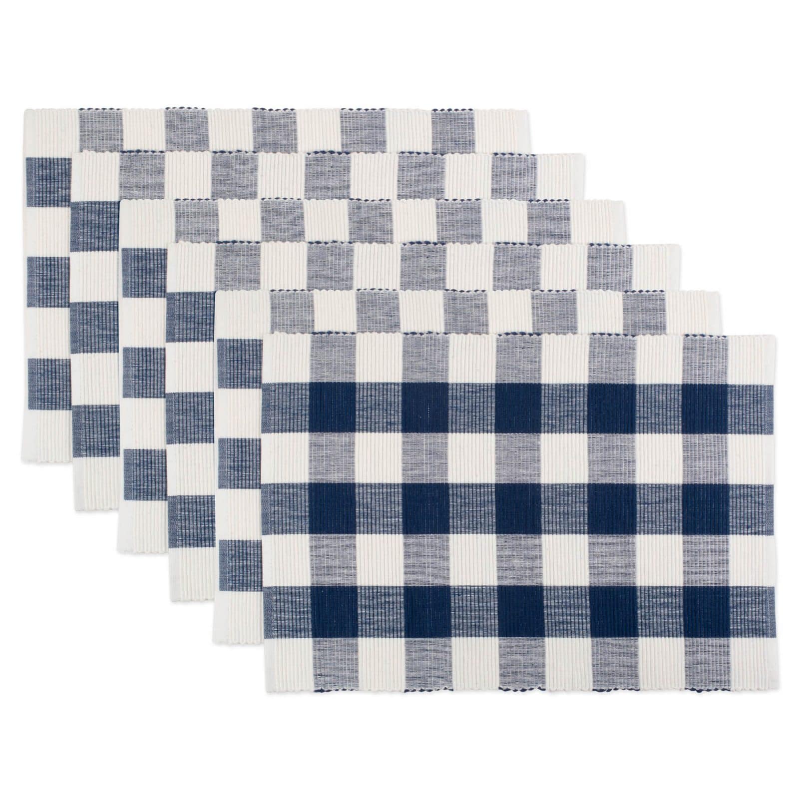 DII&#xAE; Buffalo Check Ribbed Placemat, 6ct.