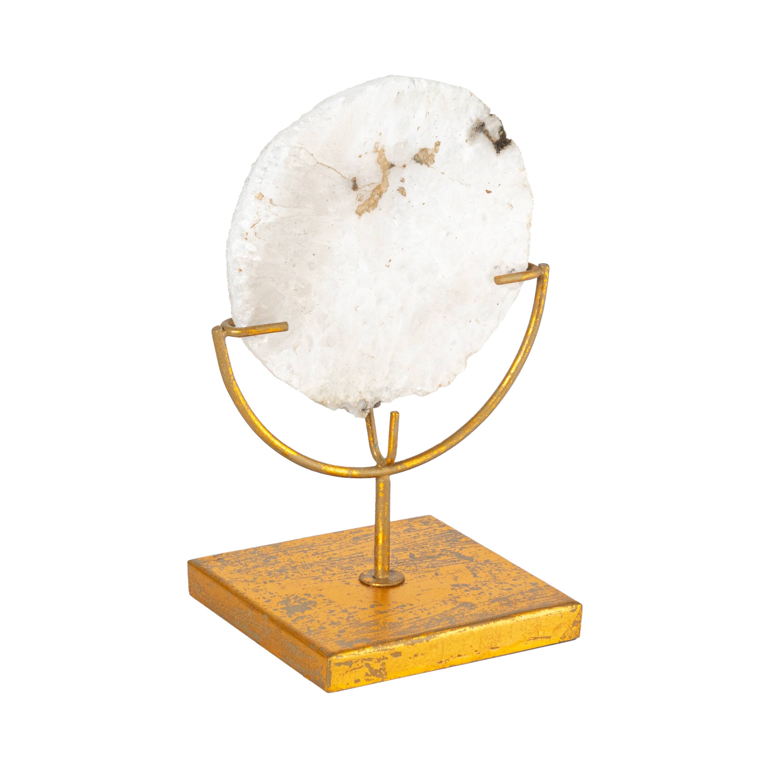 Hello Honey&#xAE; Natural Agate Decor On Stand (Each One Will Vary)