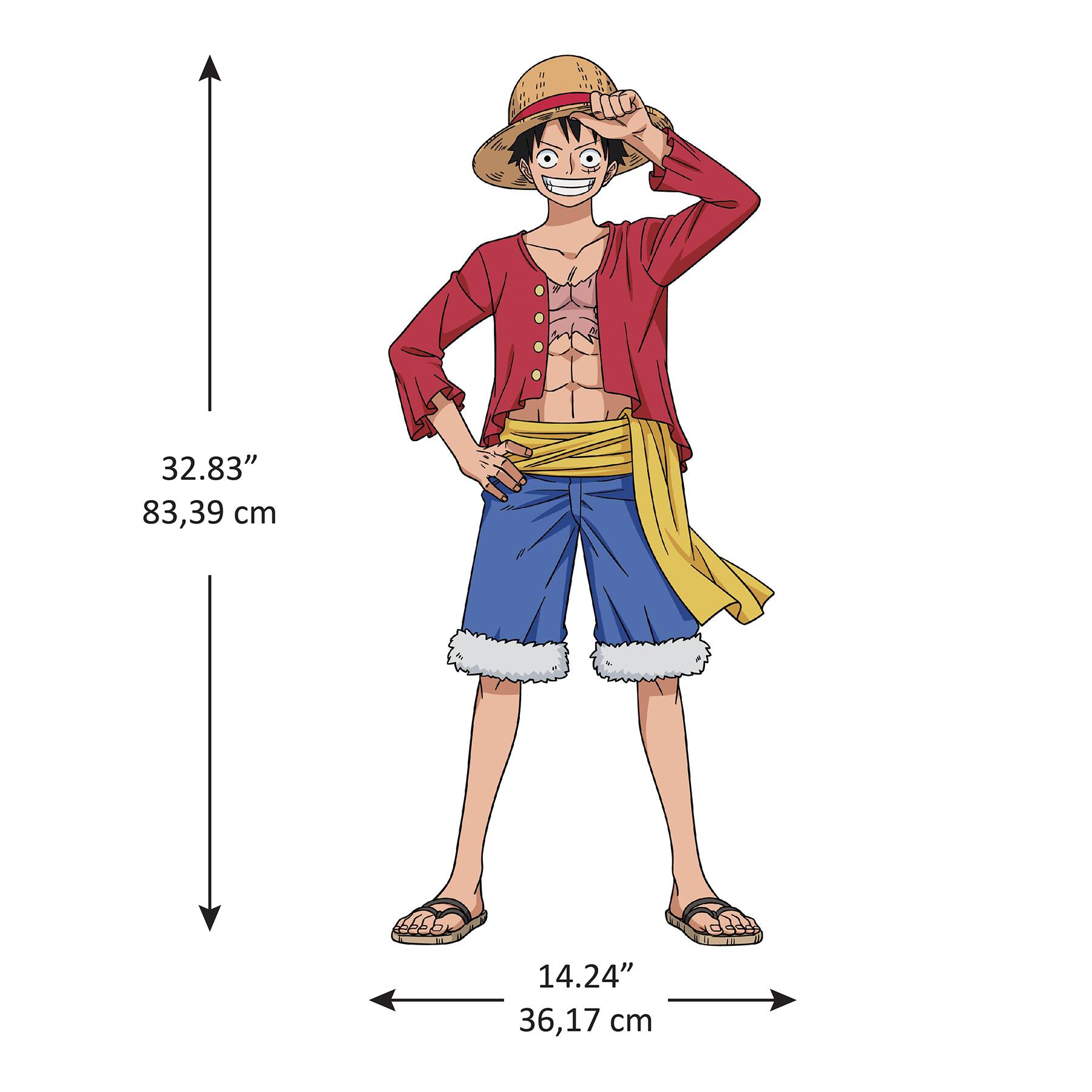 RoomMates One Piece Luffy Giant Peel & Stick Wall Decals