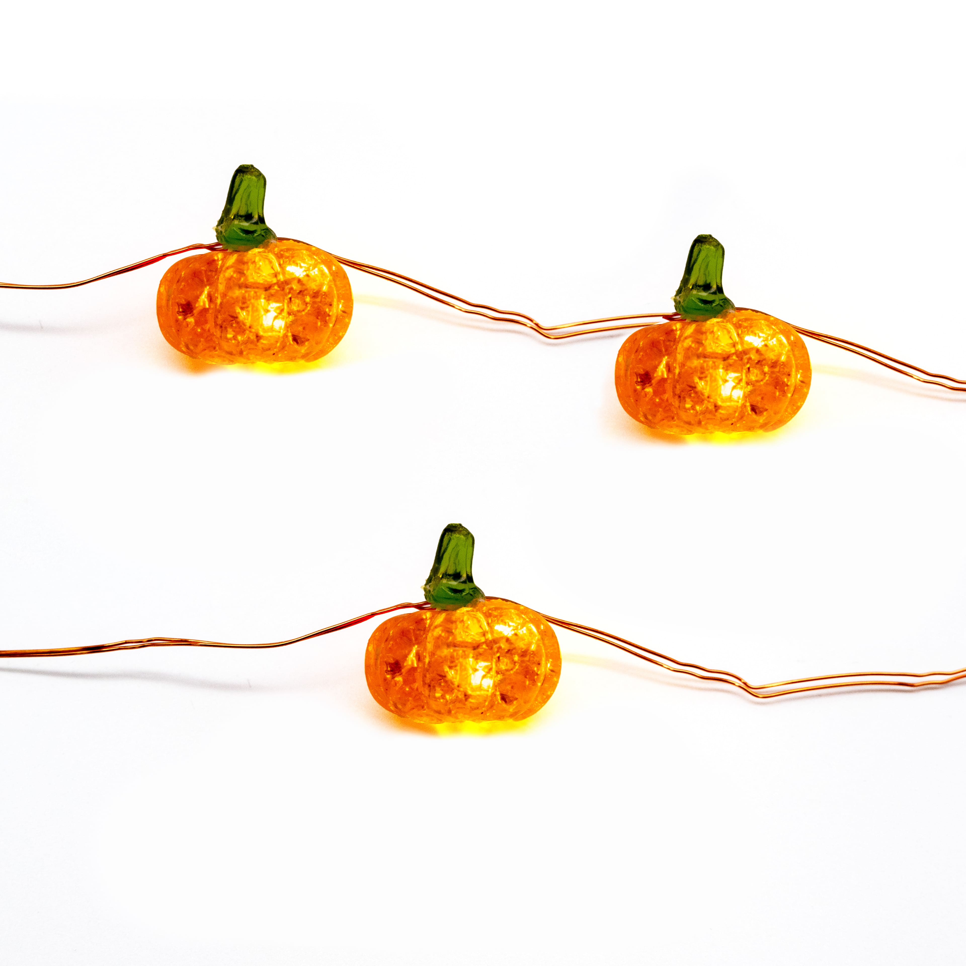 12ct. Warm White LED Pumpkin Icon String Lights by Ashland&#xAE;
