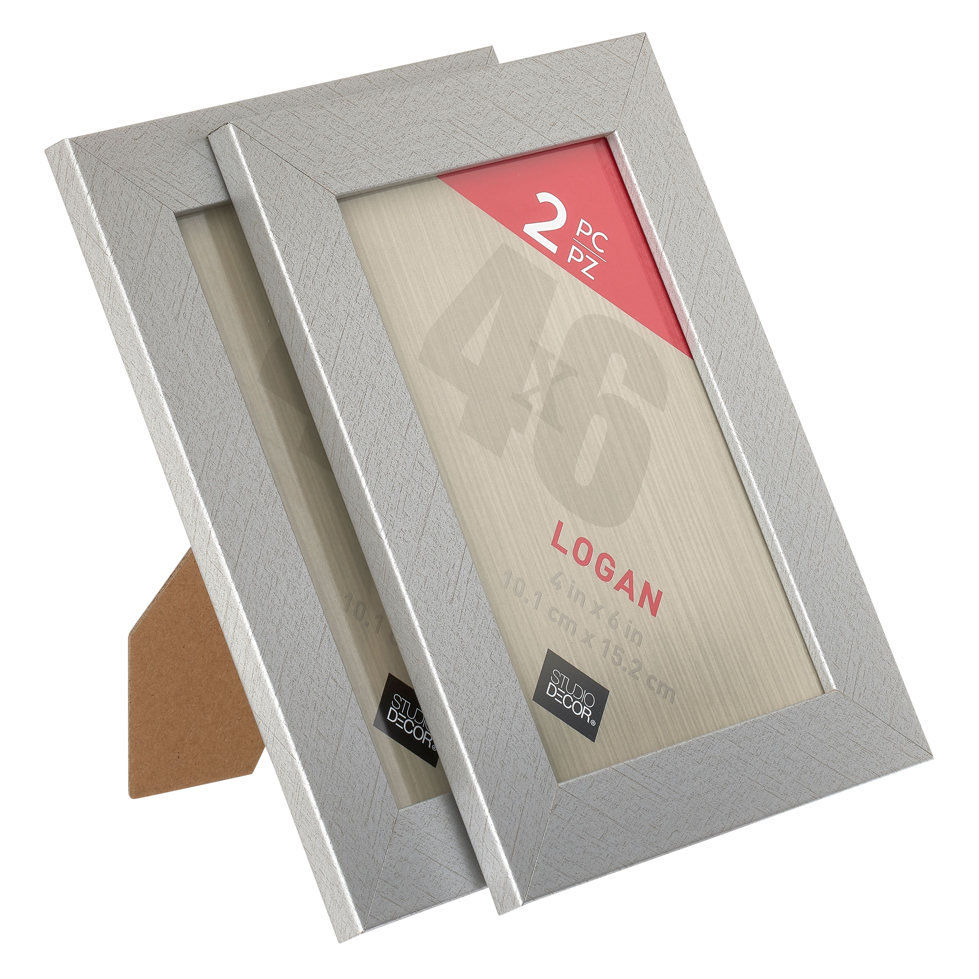 12 Packs: 2 ct. (24 total) Silver Tabletop Frames, Logan by Studio D&#xE9;cor&#xAE;