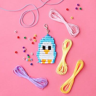 Beaded Penguin Keychain Projects Michaels