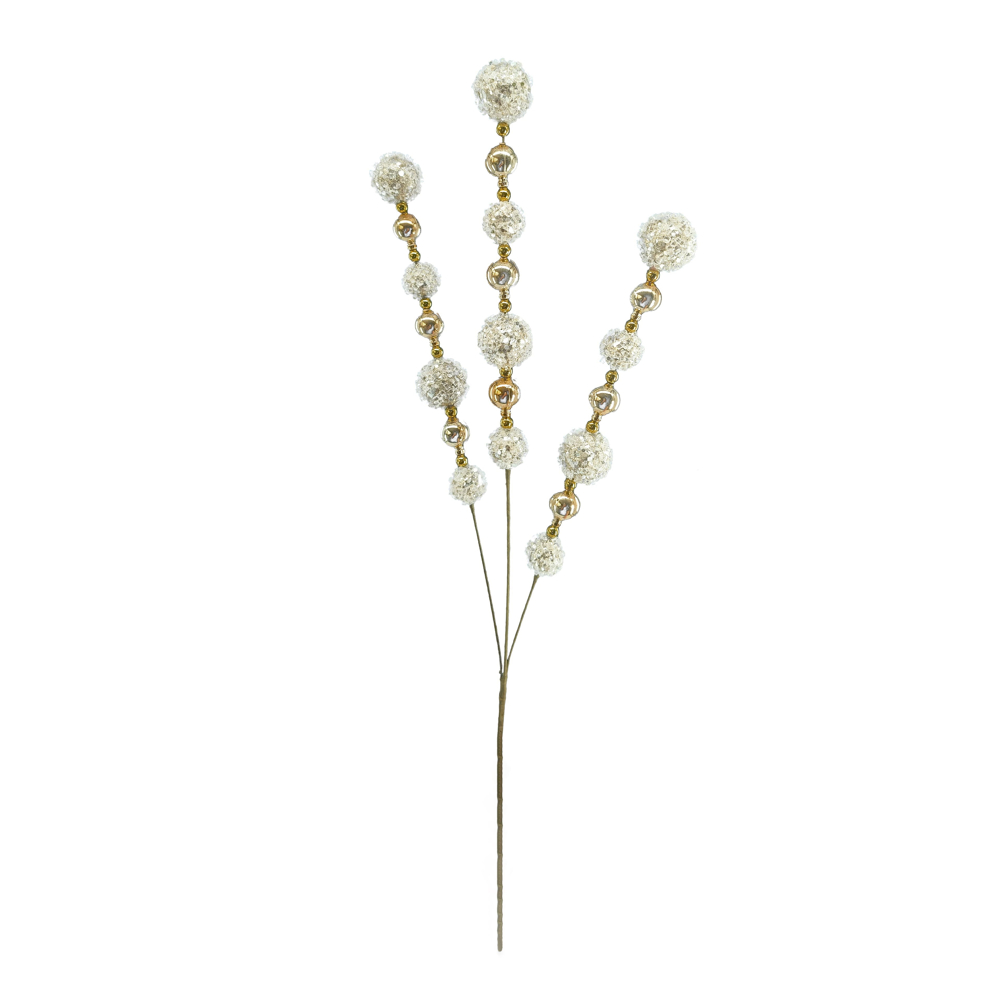 28&#x22; Champagne Ornament Balls Stem by Ashland&#xAE;