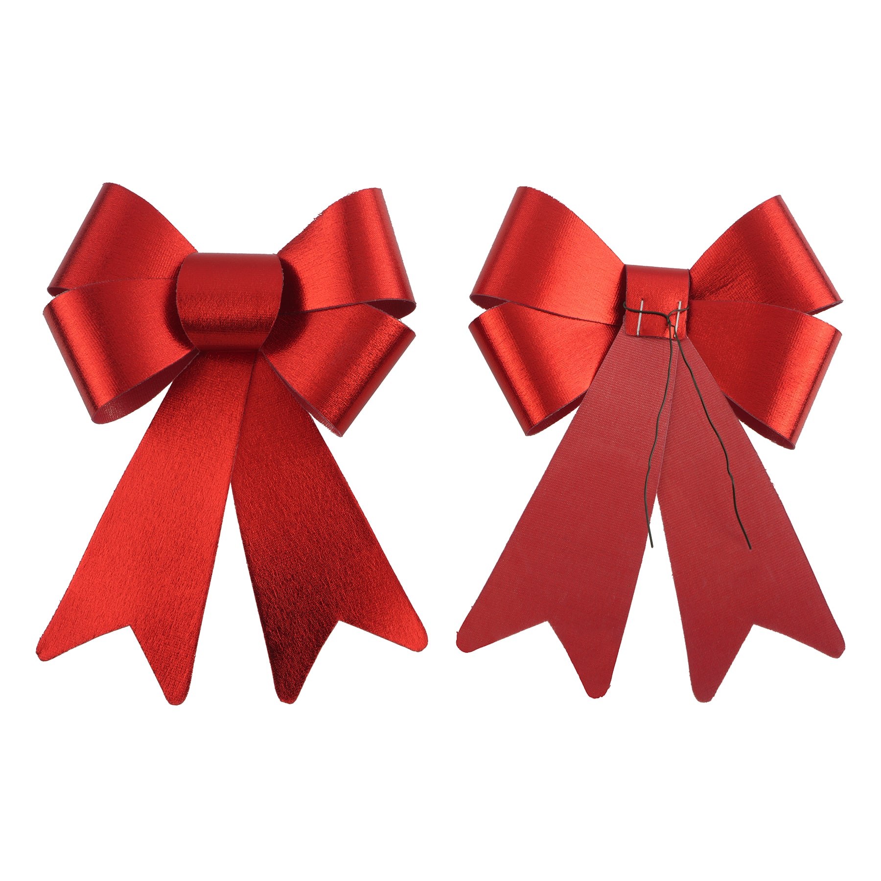 7.5&#x22; Red Foil Christmas Bows, 2ct. by Celebrate It&#x2122;