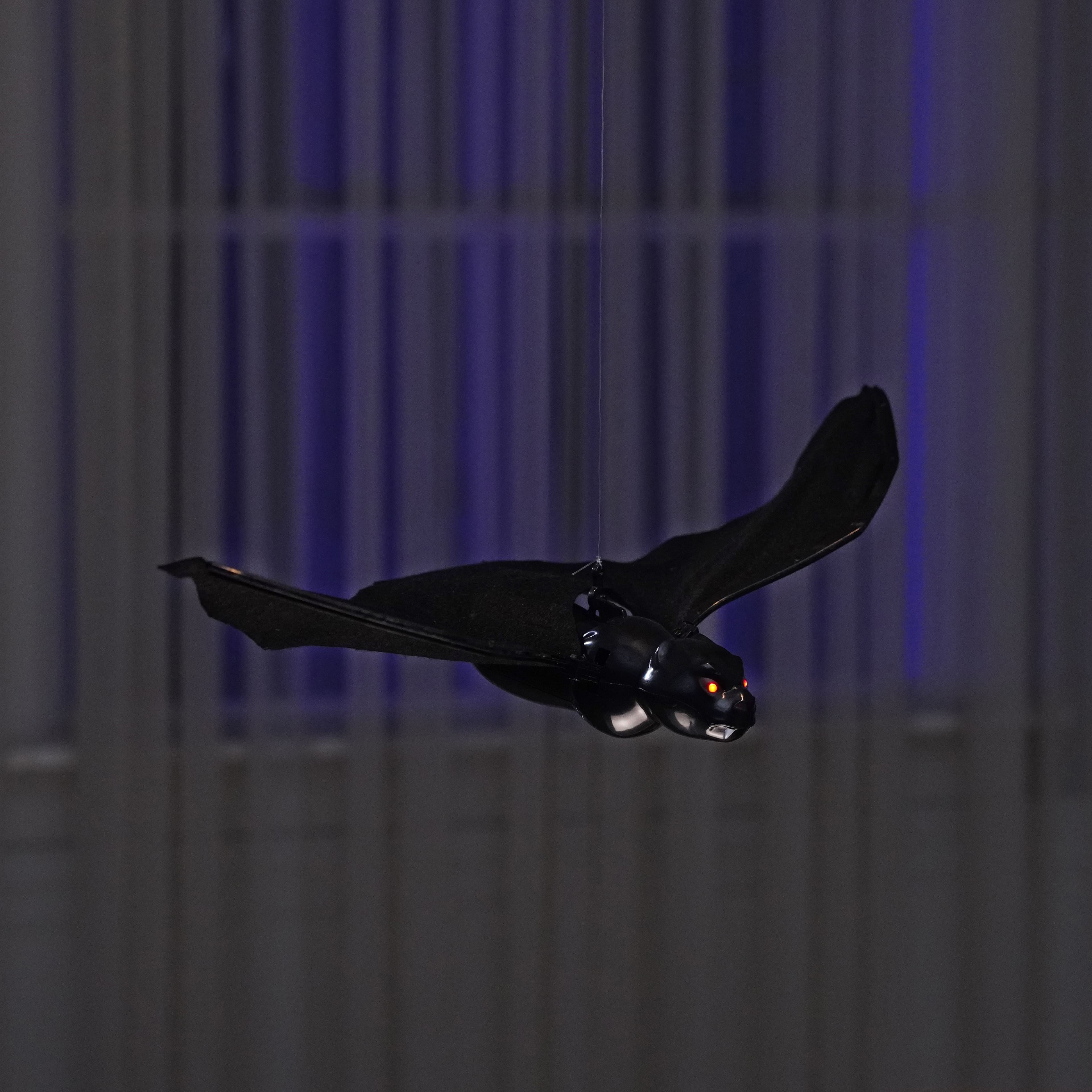 11.5&#x22; LED Black Animated Fly-Around Bat by Ashland&#xAE;