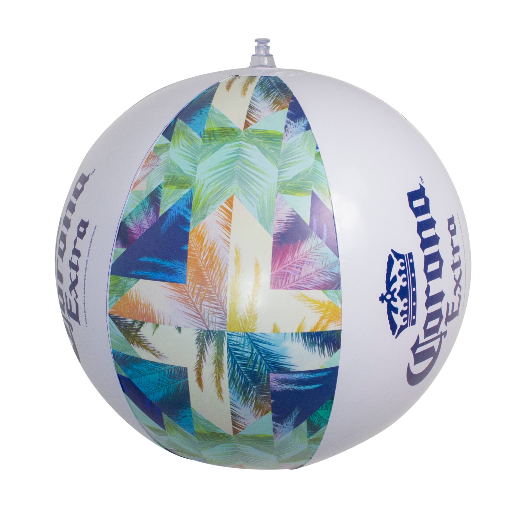 20" Corona Tropical Blue & Green Inflatable Beach Ball