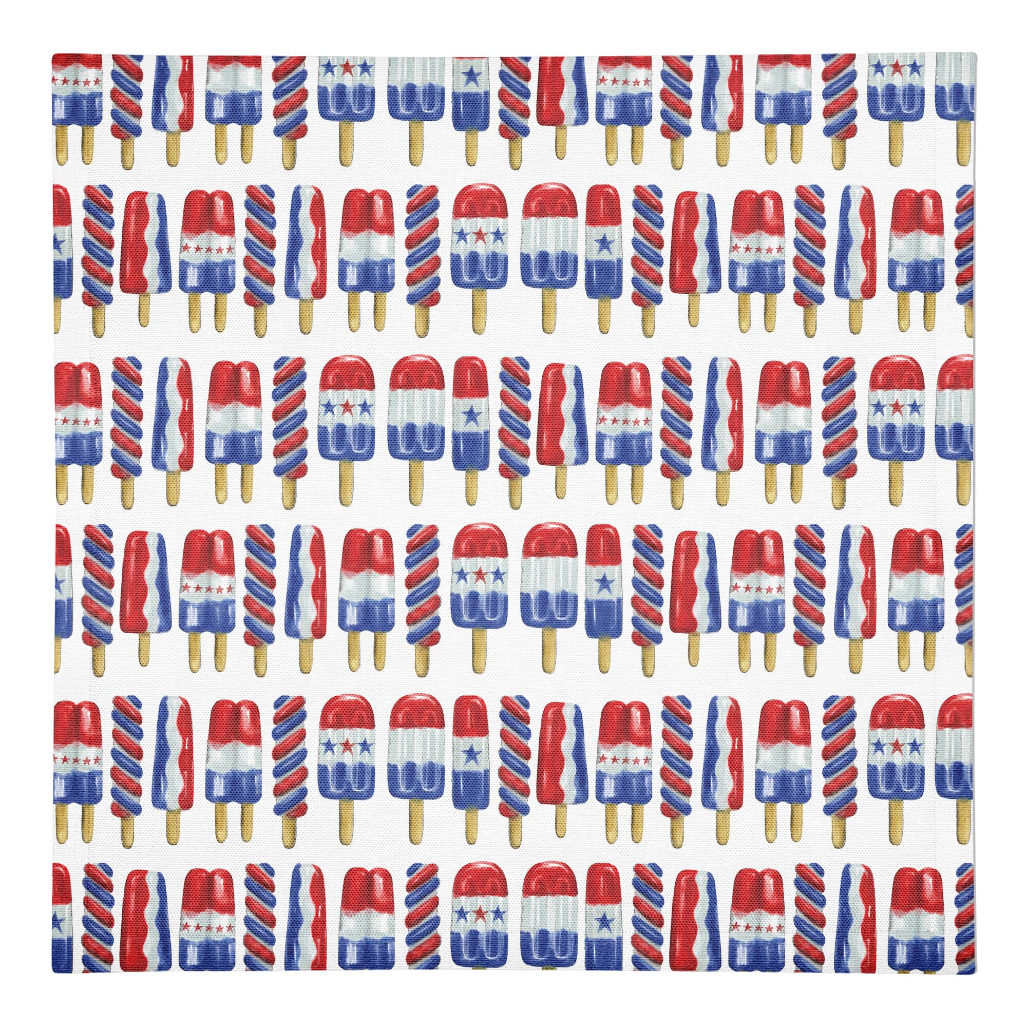 Patriotic Popsicle Pattern Cotton Twill Napkin