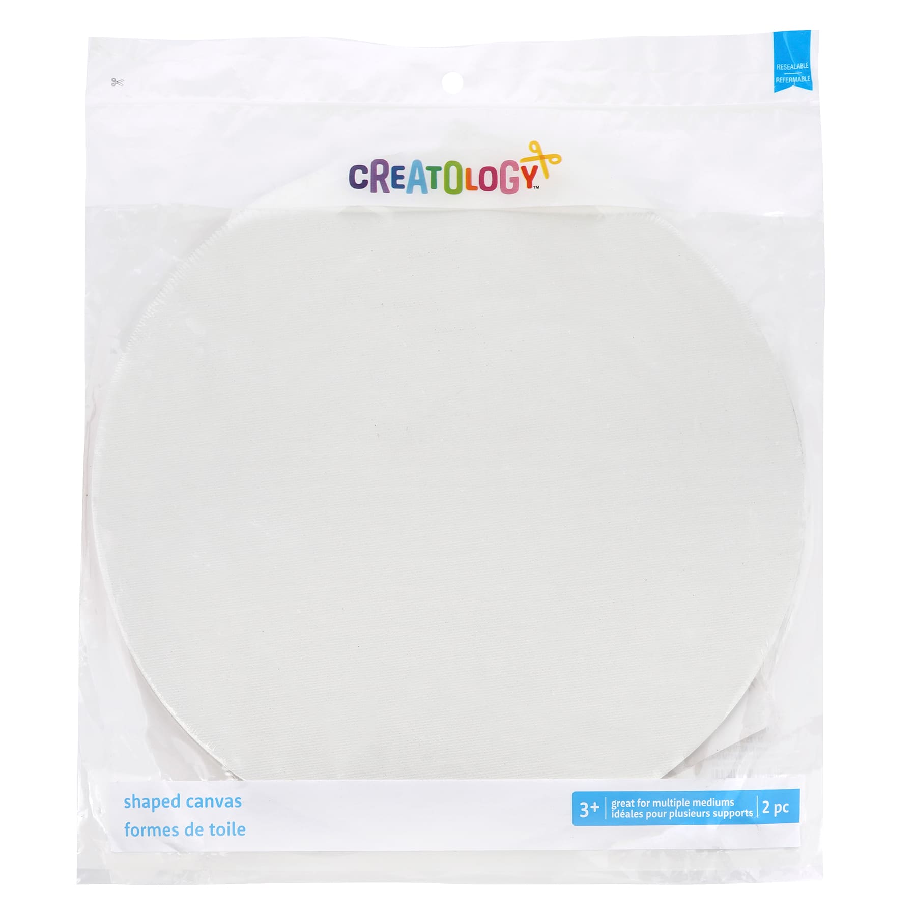 12 Packs: 2 ct. (24 total) 10&#x22; Round Shaped Canvases by Creatology&#x2122;