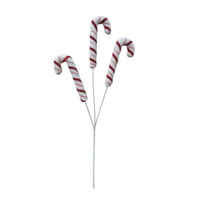 White & Red 3-Head Candy Cane Stem by Ashland® | Michaels