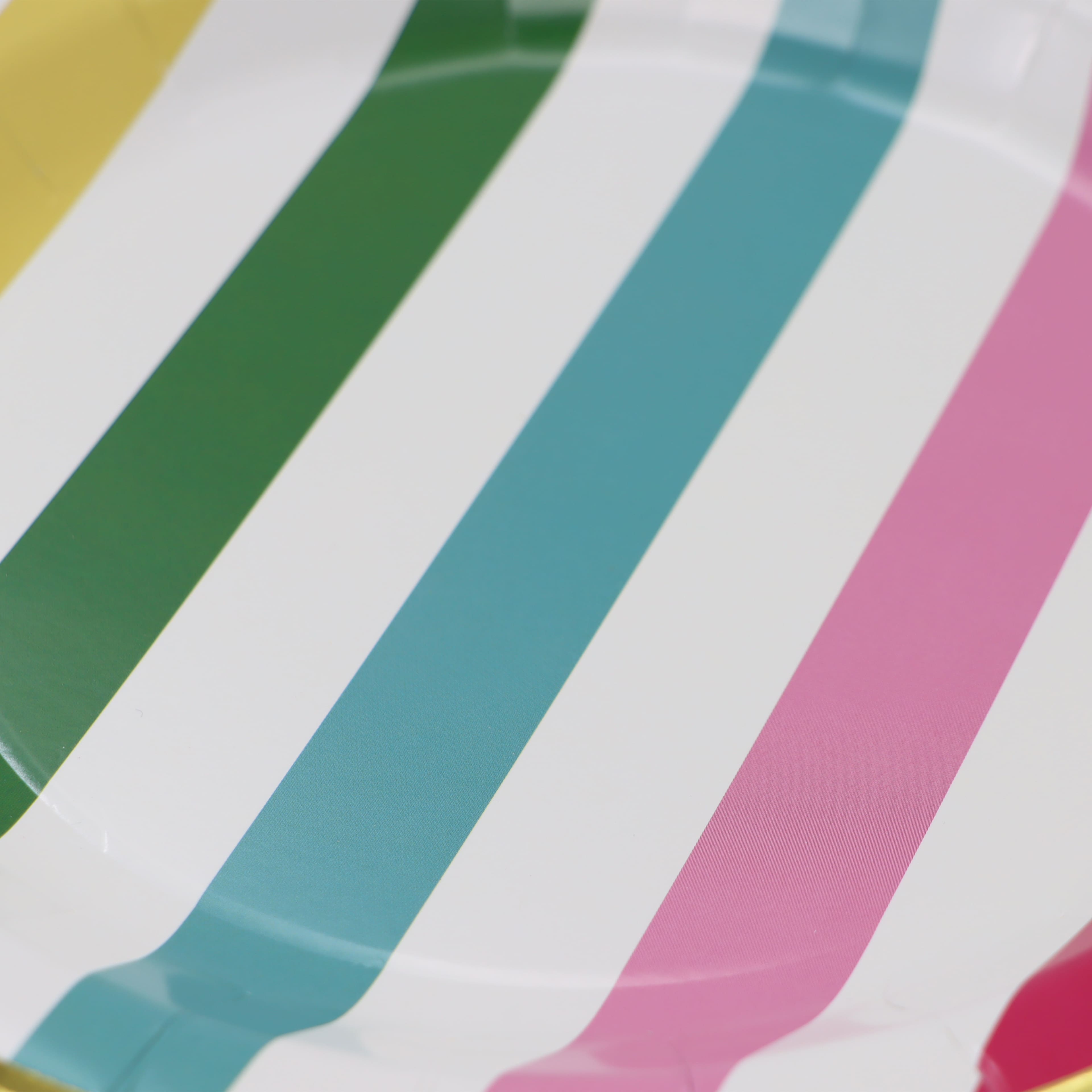 9&#x22; Bright Stripes Paper Plates, 12ct. by Ashland&#xAE;