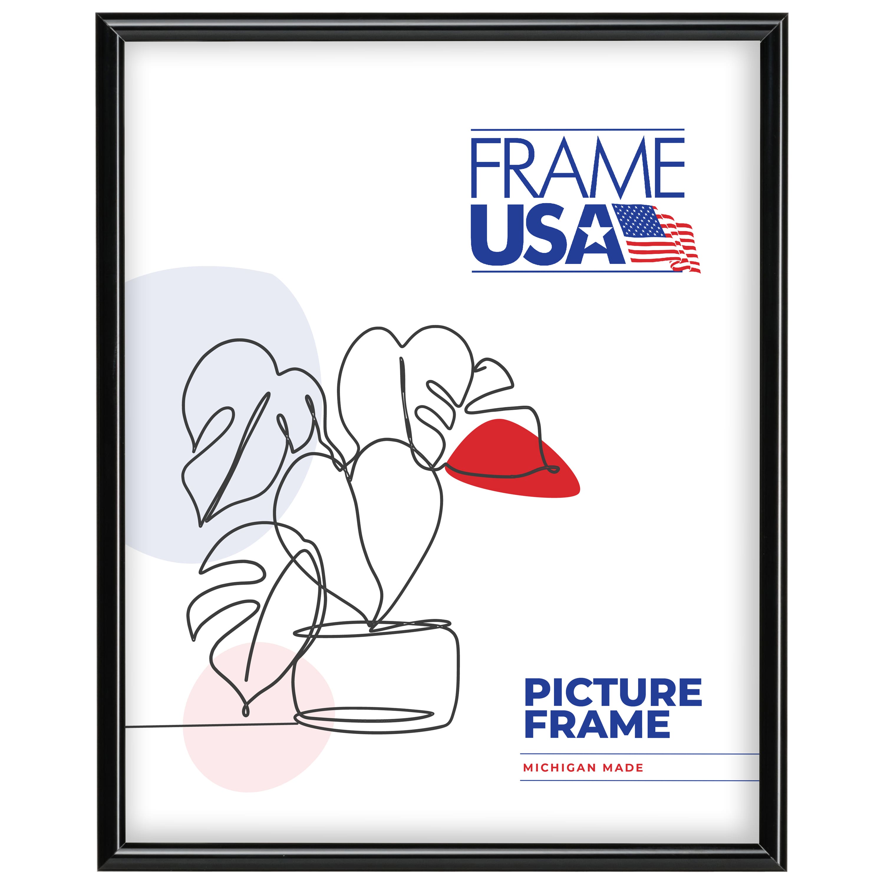 Frame USA Metal I Black Single Image Picture Frame