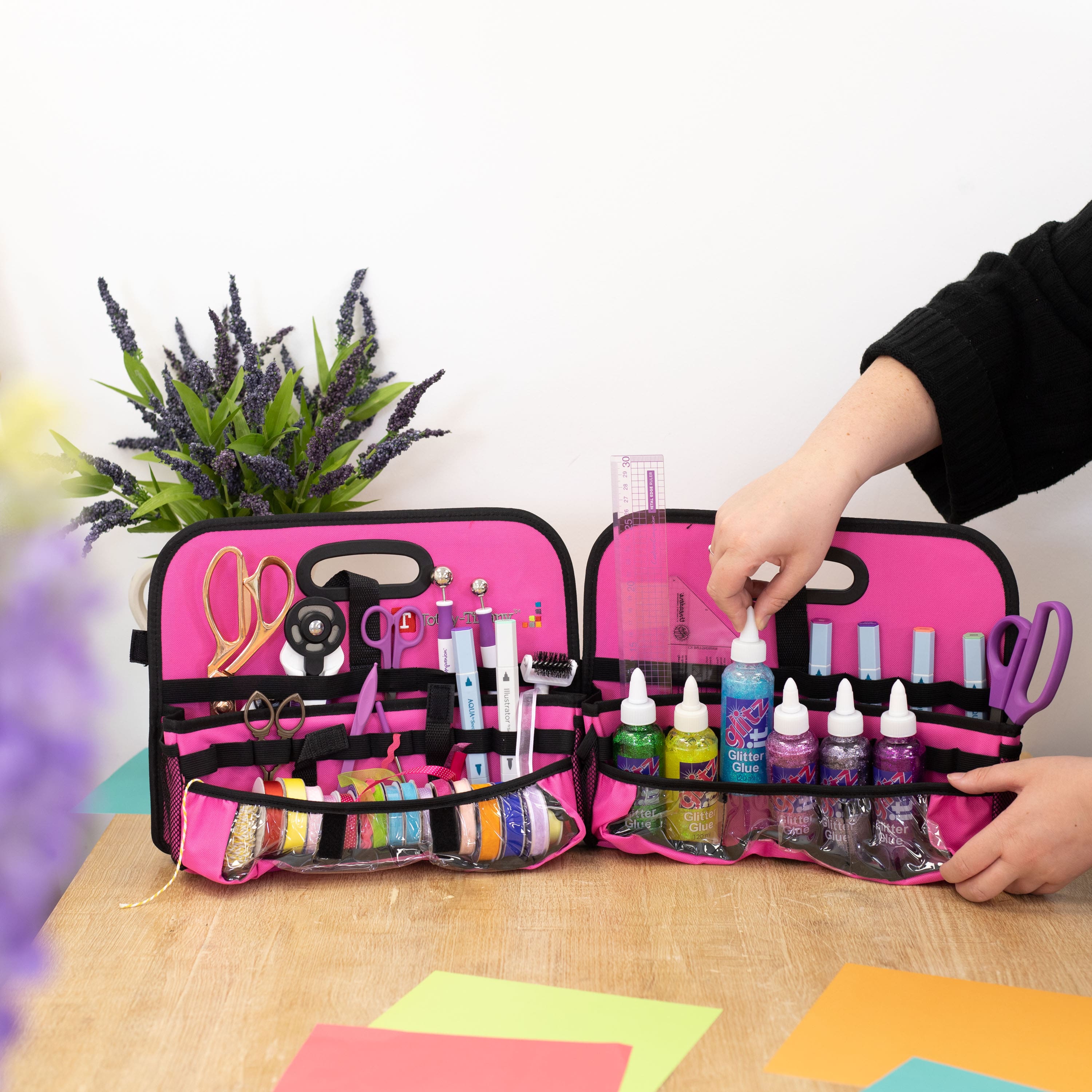 Totally-Tiffany&#x2122; The Ditto Double Duty Desktop Tool Organizer &#x26; Tote