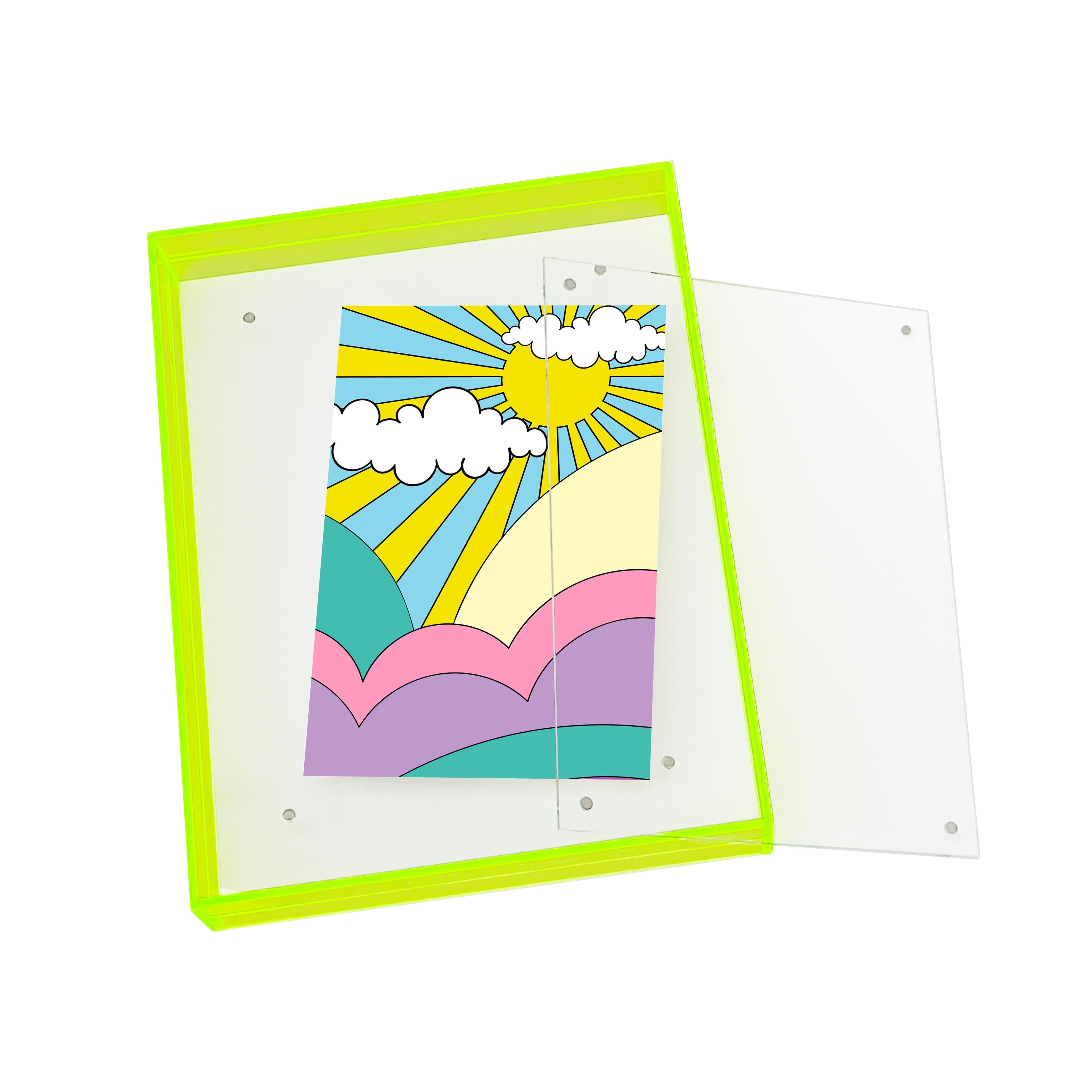 4&#x22; x 6&#x22; Retro Acrylic Tabletop Float Frame by Studio D&#xE9;cor&#xAE;