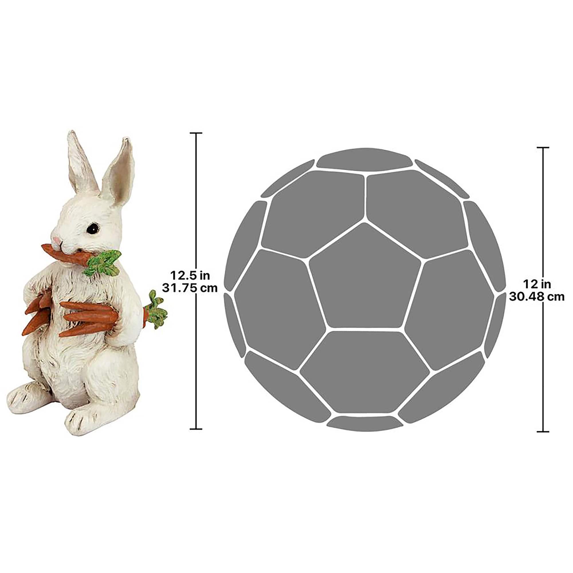 Design Toscano 12.5&#x22; Carotene the Bunny Rabbit Garden Statue