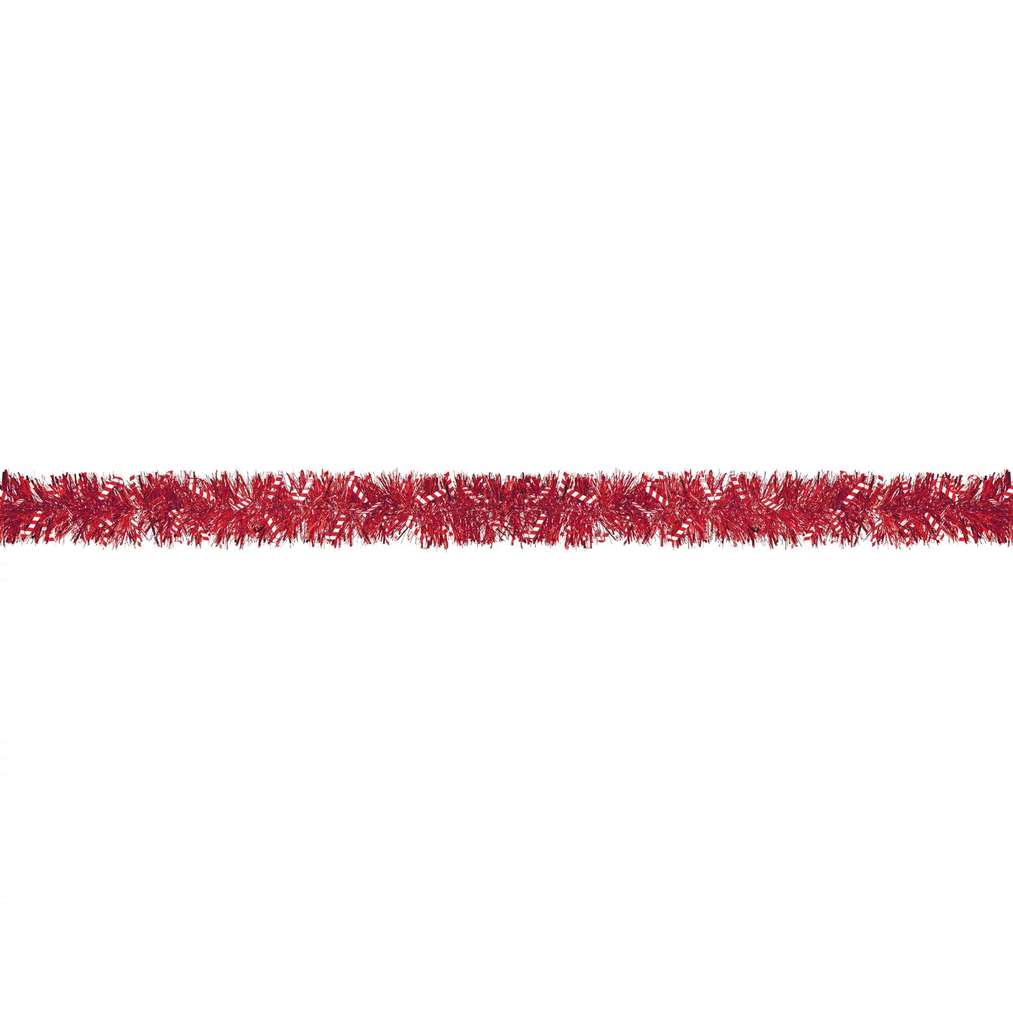 9ft. Candy Cane Holiday Tinsel Boa Garlands, 2ct.