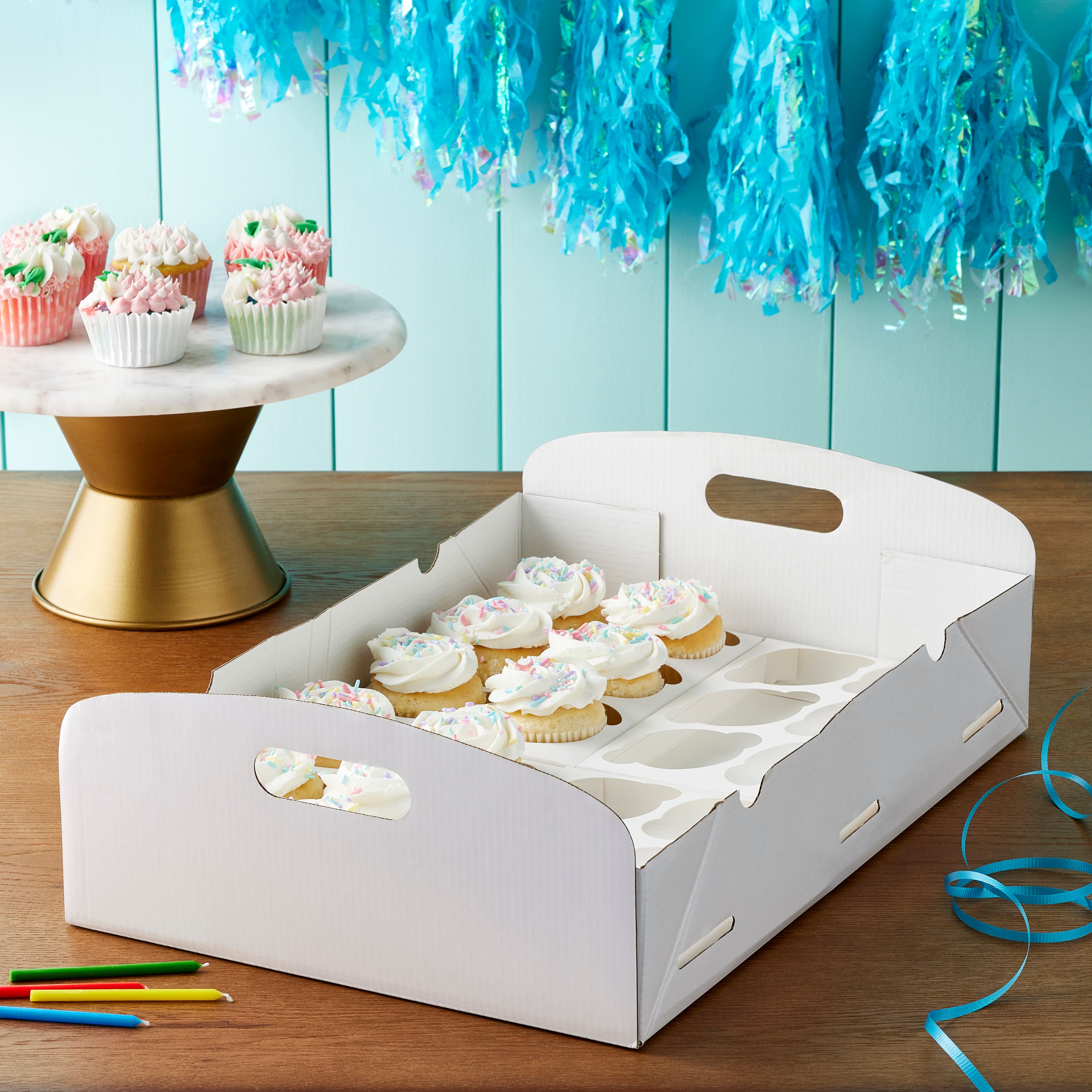 6 Pack: Cupcake Treat Box by Celebrate It&#xAE;