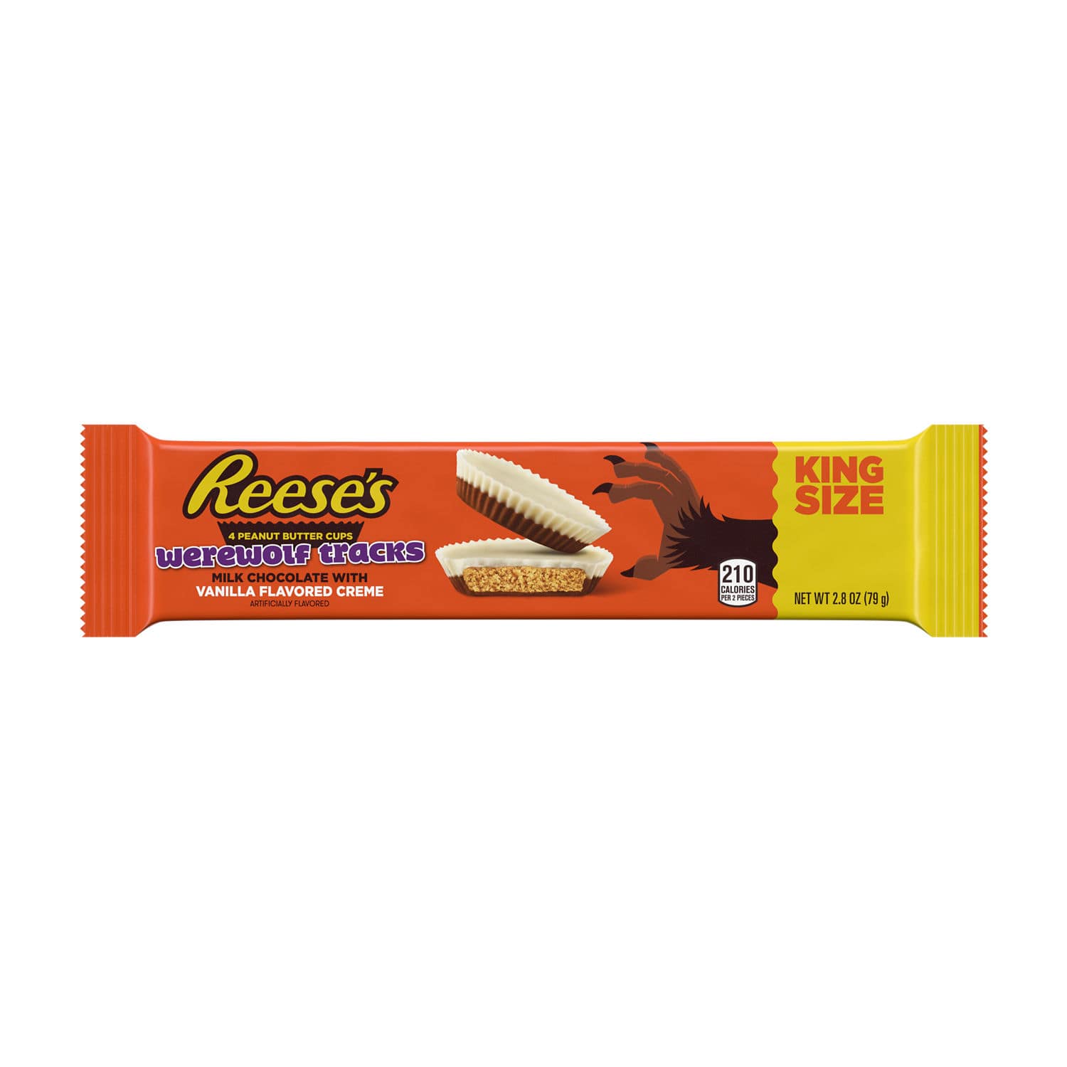Reese&#x27;s King Size Werewolf Tracks Peanut Butter Cups