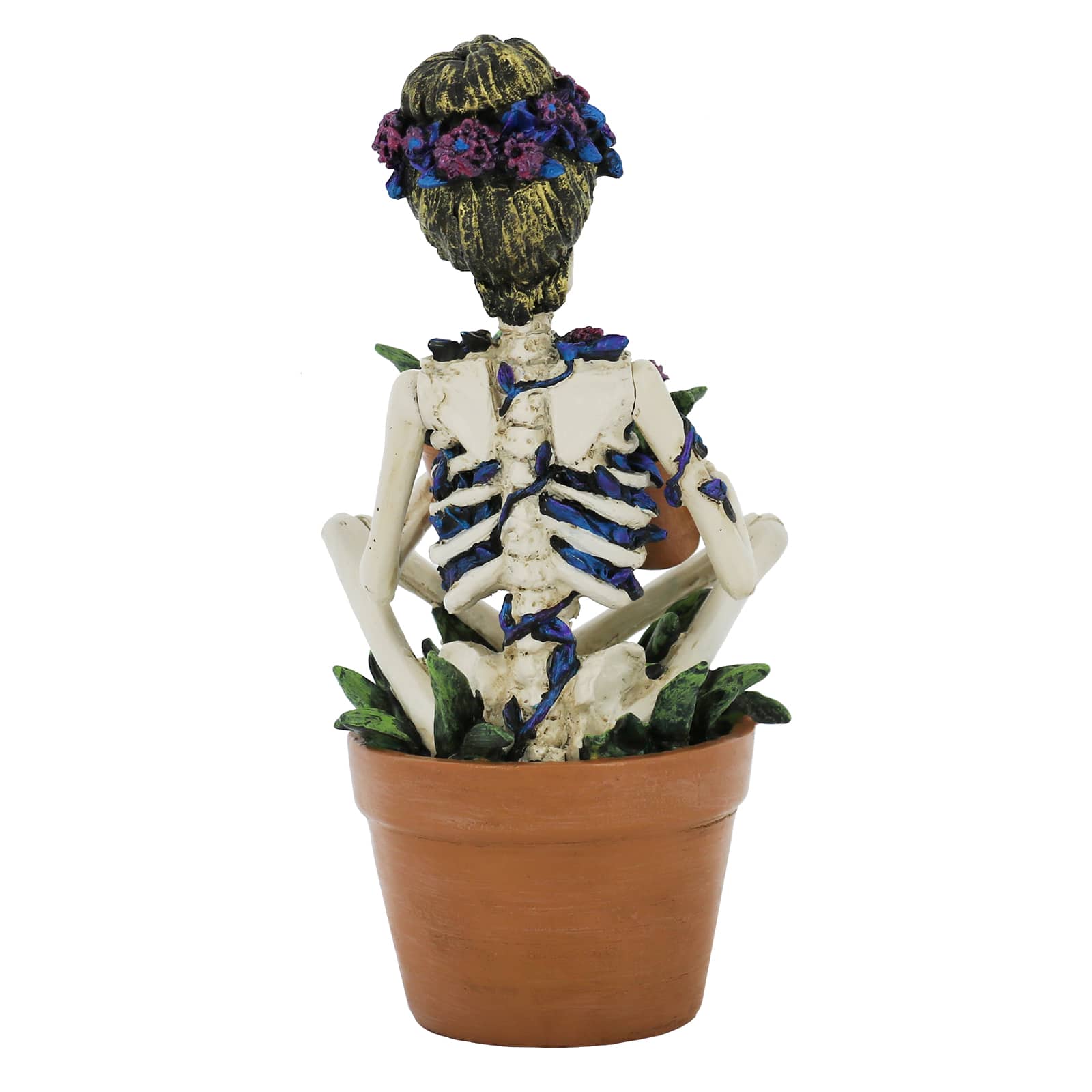 7.5&#x22; Potted Skeleton with Plants Tabletop D&#xE9;cor by Ashland&#xAE;
