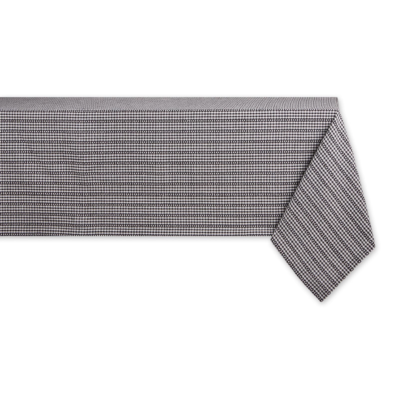 DII&#xAE; Black Farmhouse Gingham Tablecloth