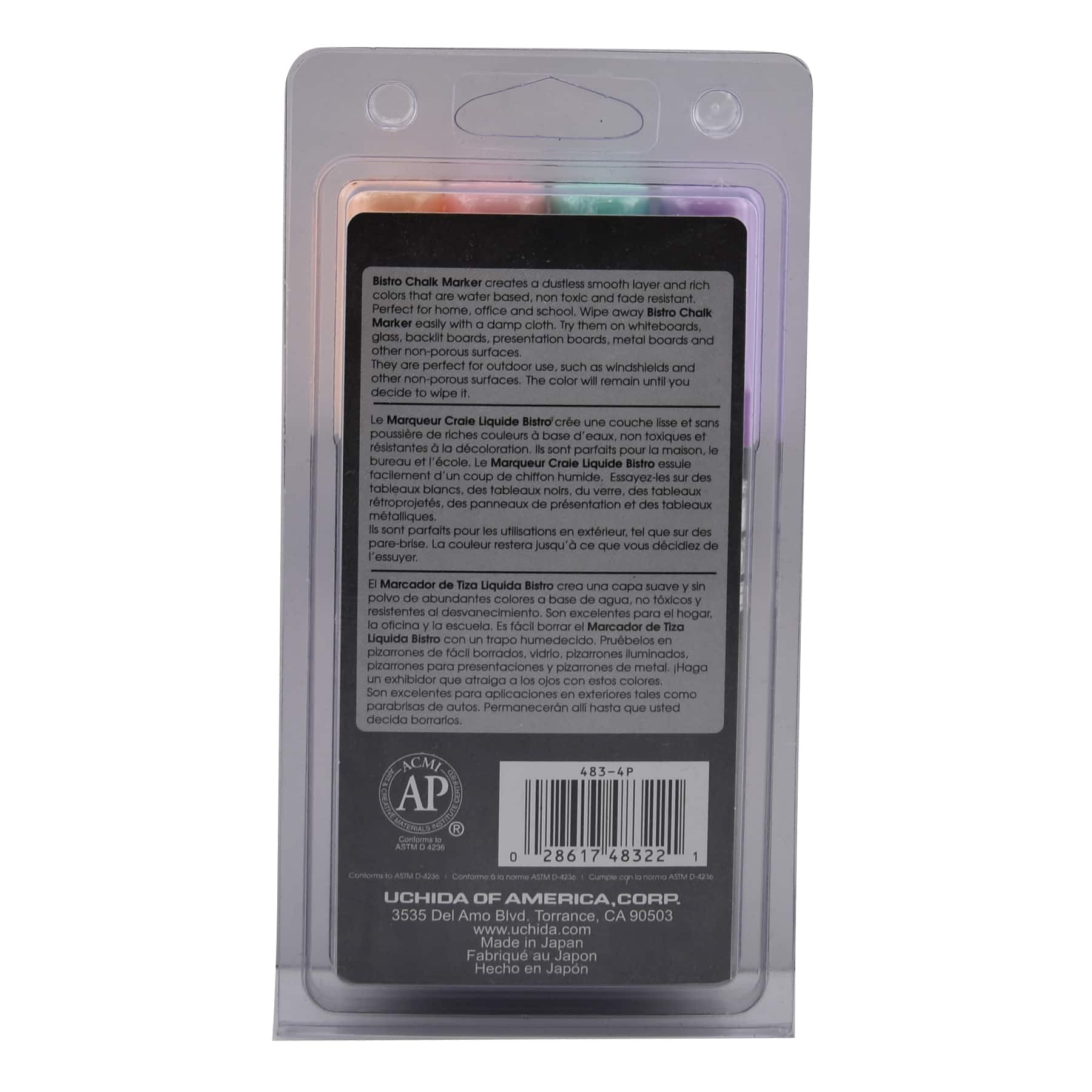 Marvy® Uchida Bistro Chisel Tip Pastel Chalk Markers