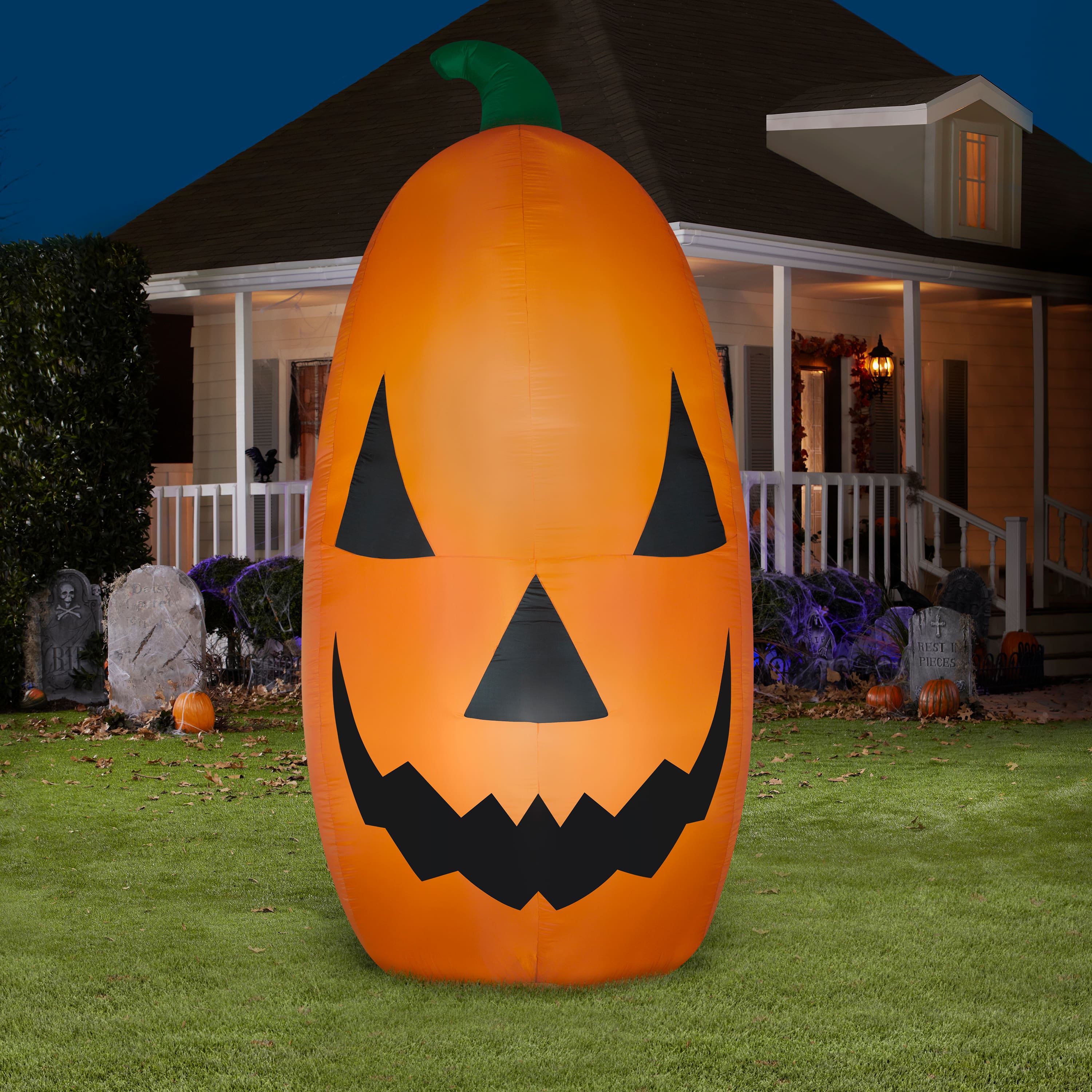 12ft. Airblown® Inflatable Halloween Jack-o'-Lantern with LED Lights