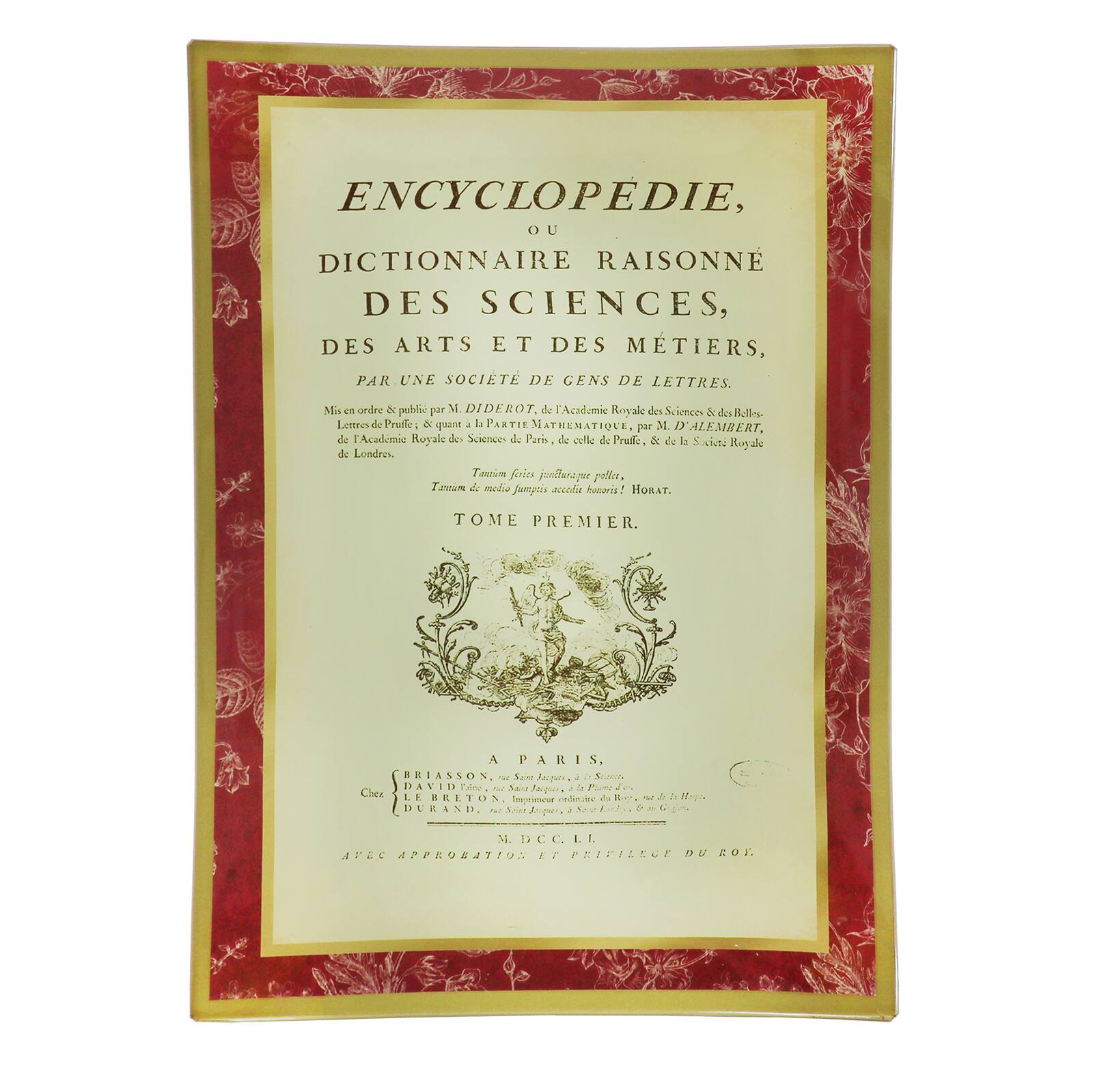 6&#x22; x 9&#x22; Encyclopedie Decorative Plate by Ashland&#xAE;