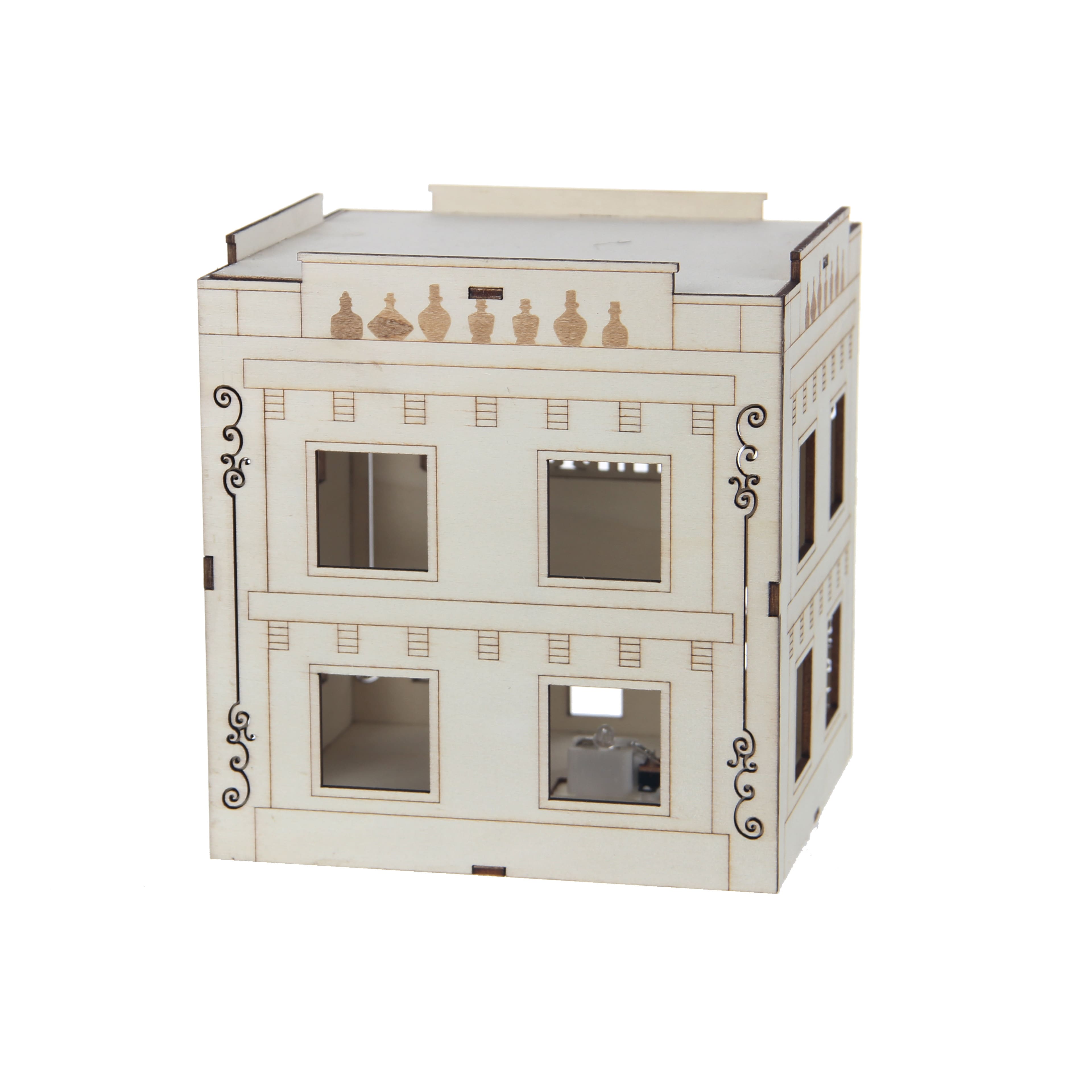 6" DIY Village Apothecary LED Wood Décor by Make Market®