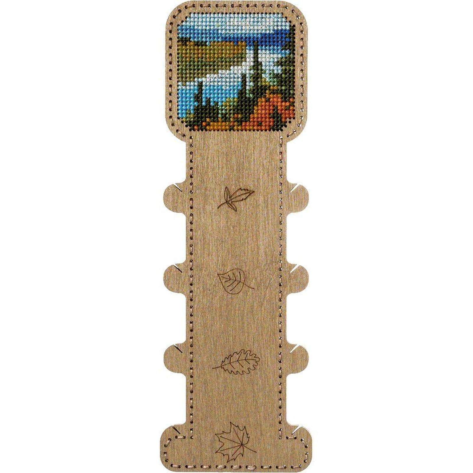 Wonderland Crafts Landscape Embroidery Blank Wood Organizer