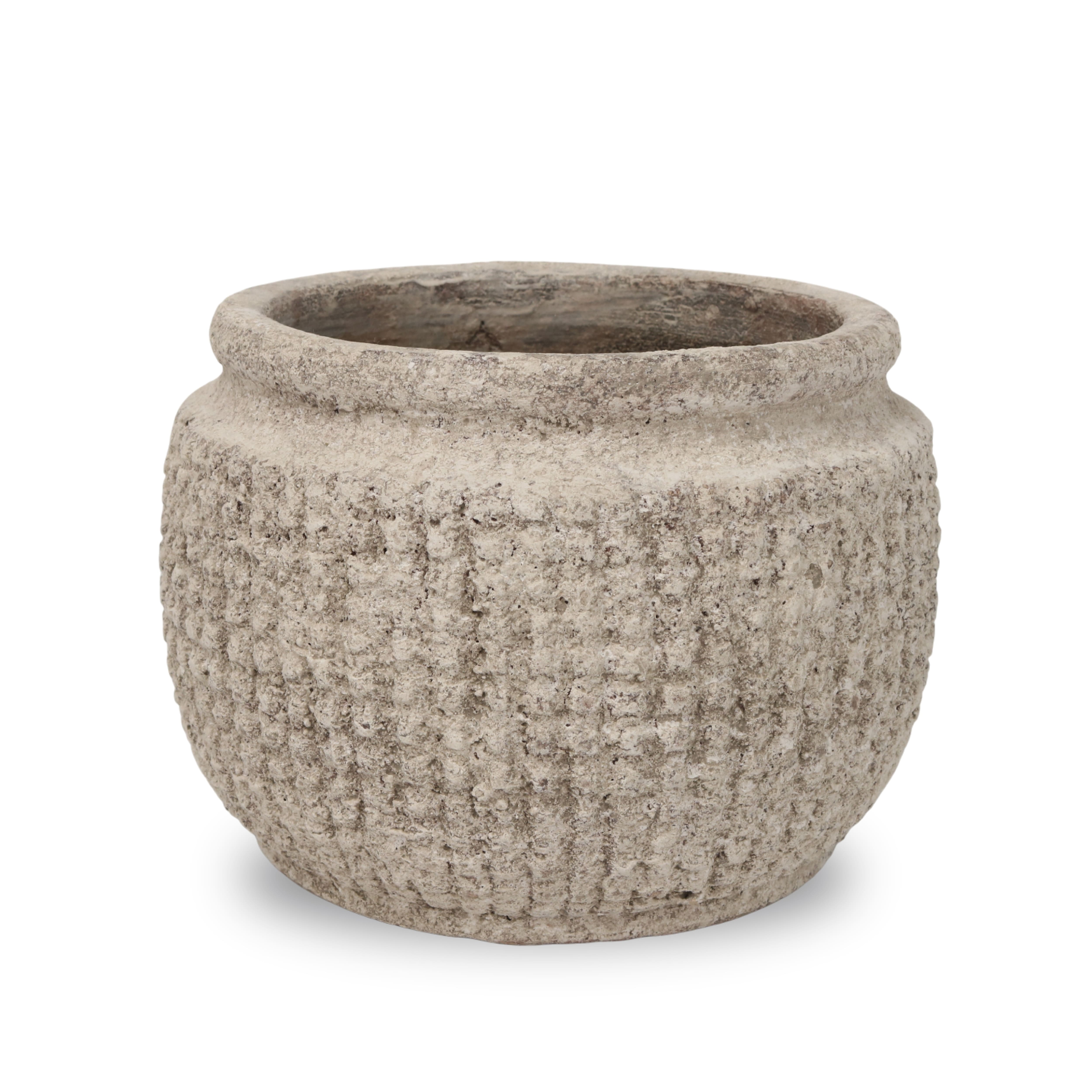 5.5" Gray Textured Ceramic Pot by Ashland®